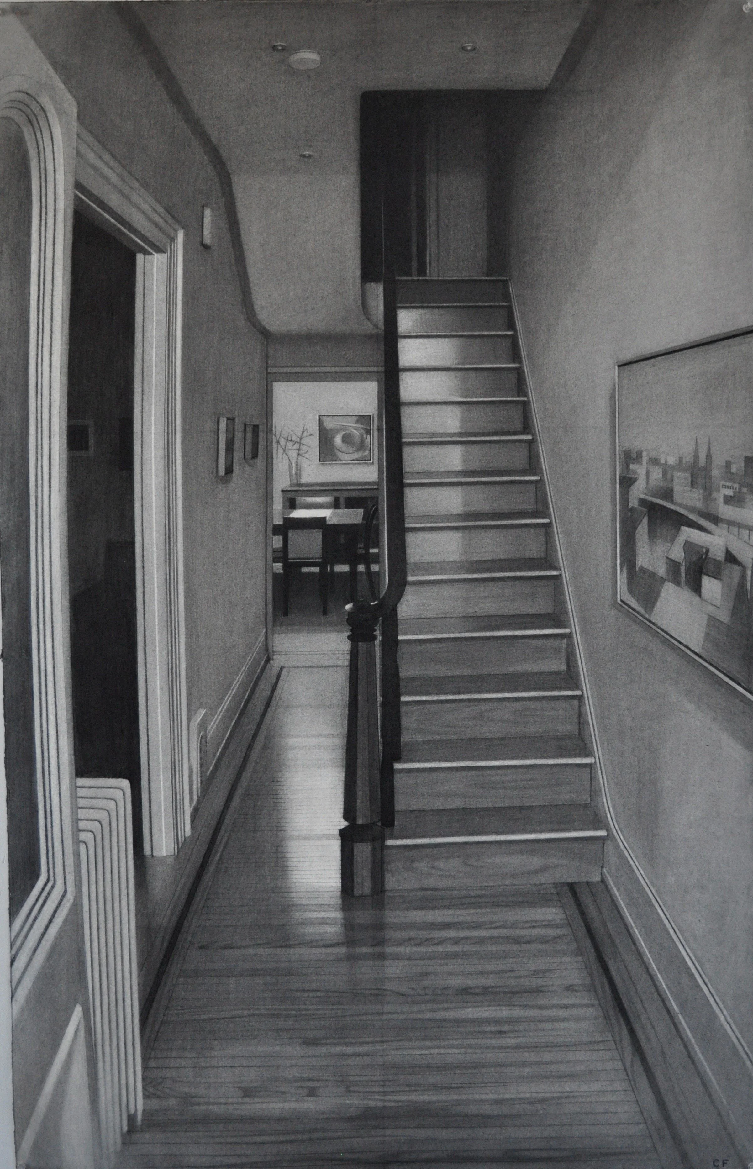 From the Foyer, 2009, 33 x 52”