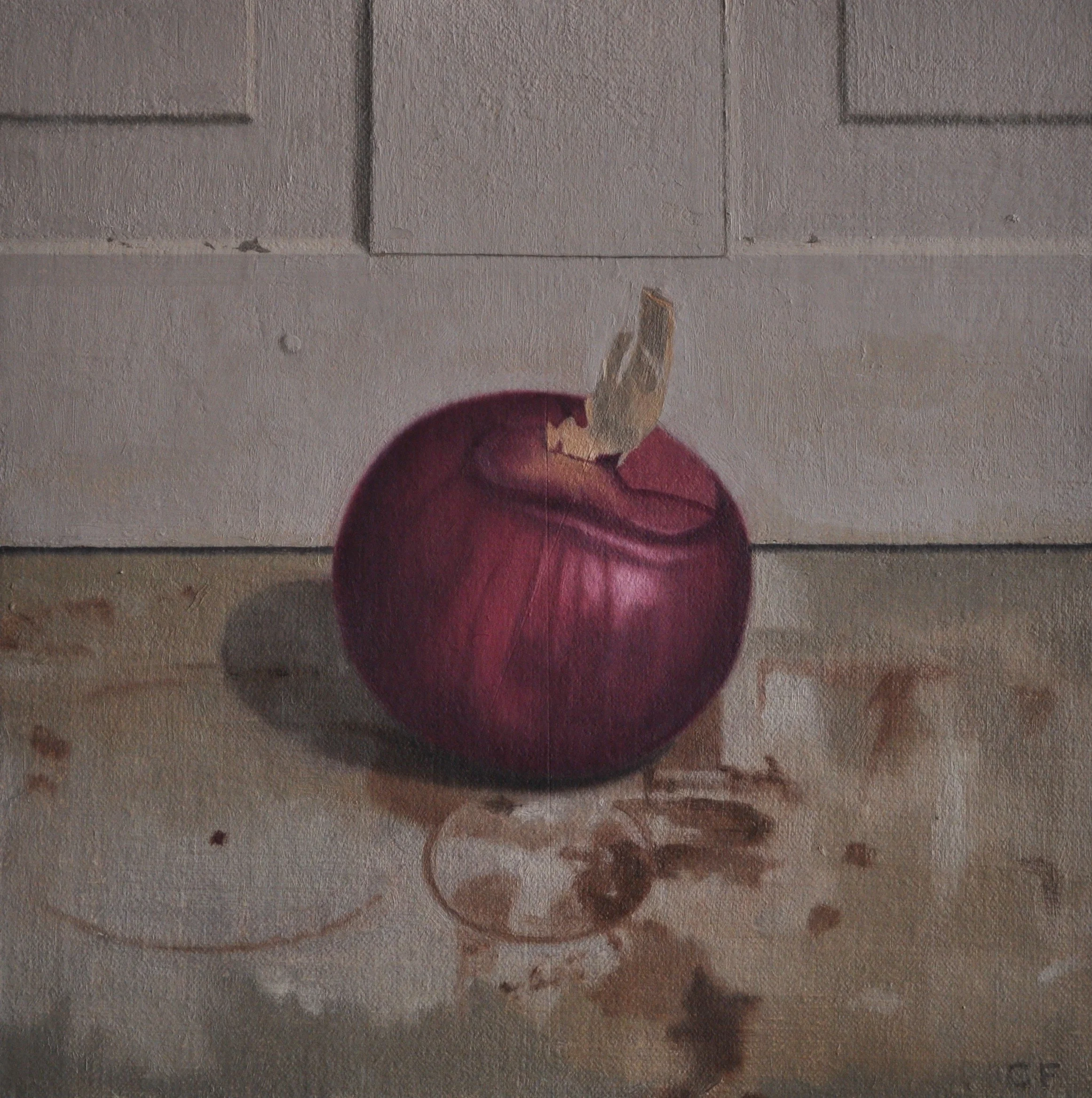 Red Onion, 2014, 10 x 10”