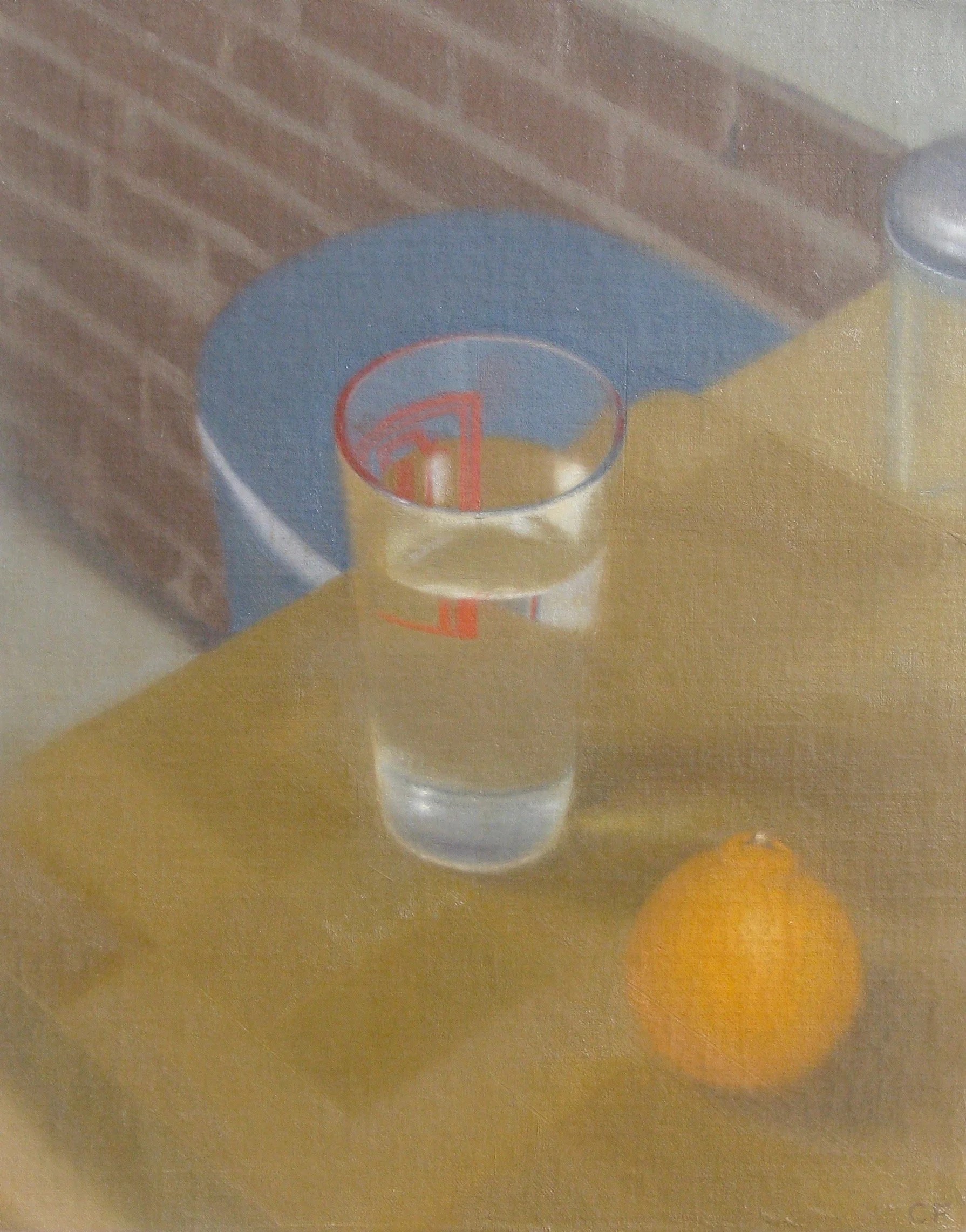 Still Life with Big Red Glass, 2007, 12 x 15”