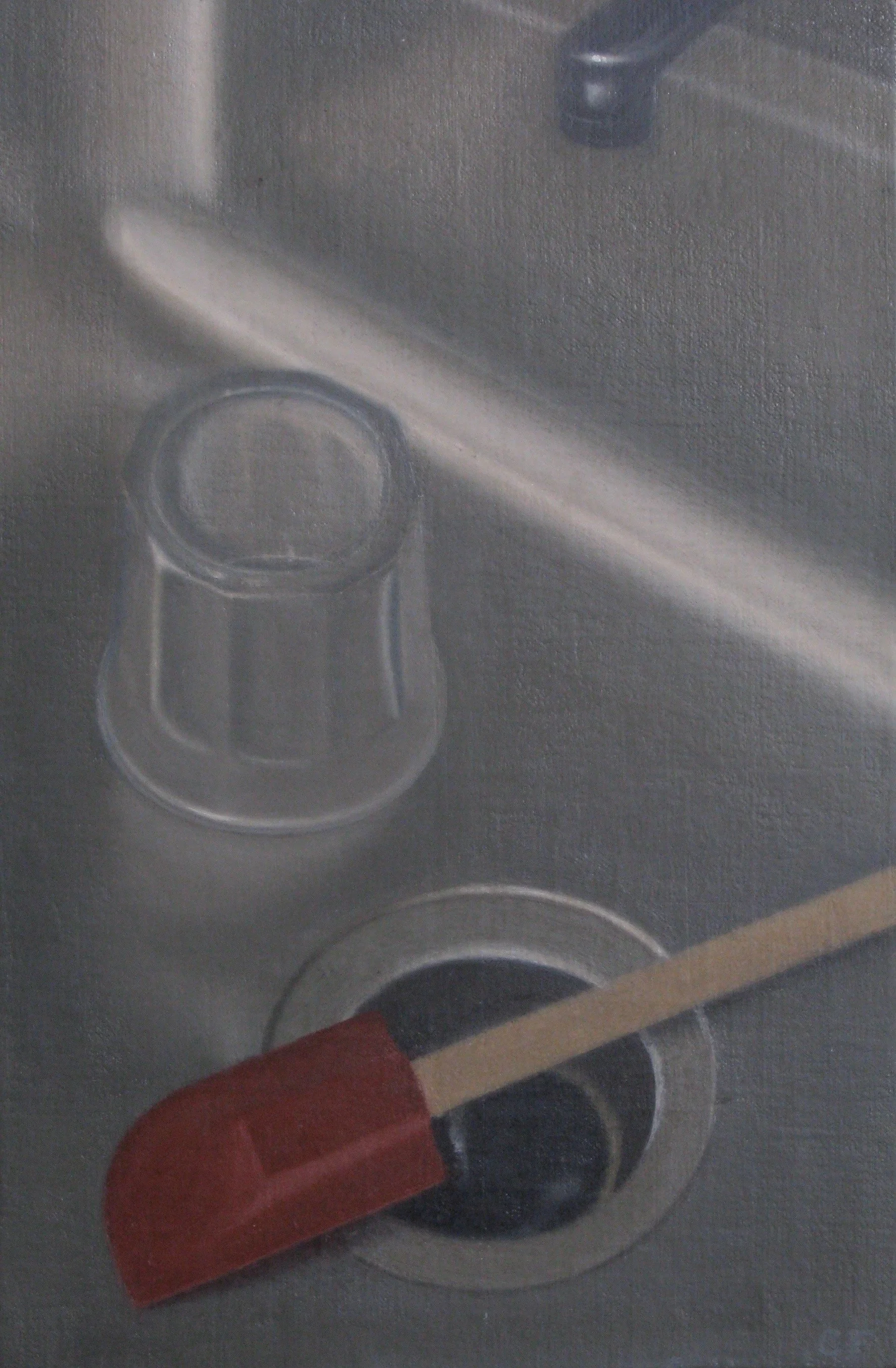 Red Spatula, 2006, 9 x 14”