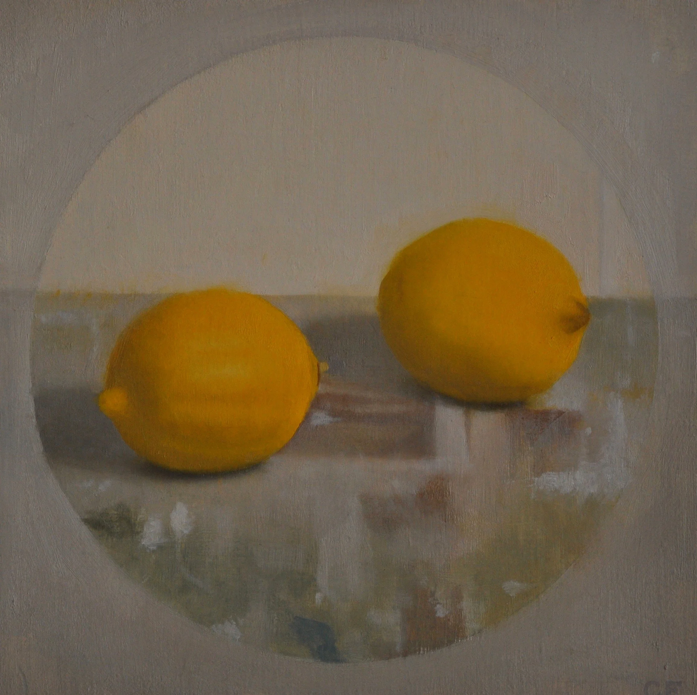 Two Lemons, 2009, 11 x 11”