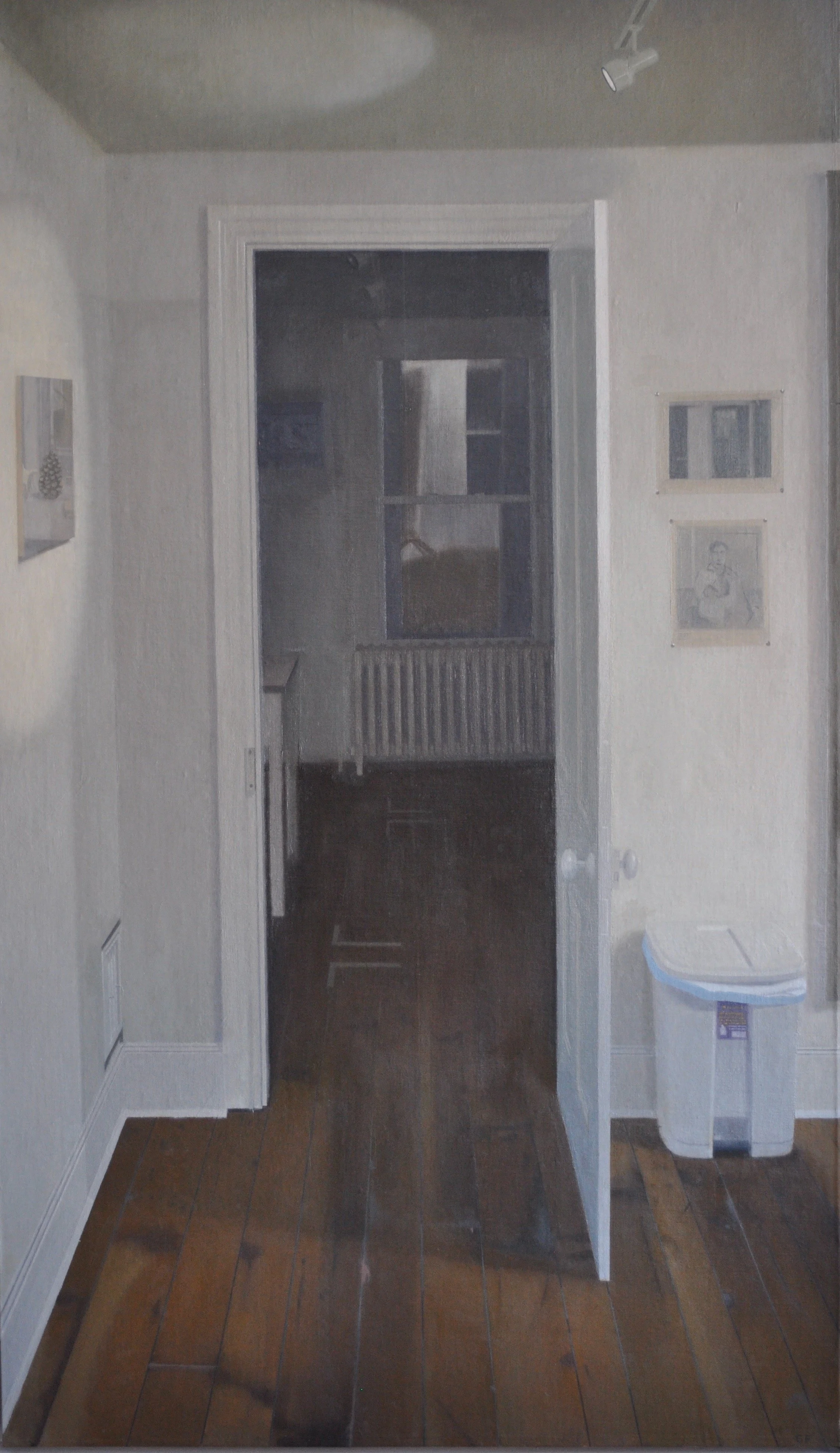 Studio Door #1, 2009, 35 x 60”