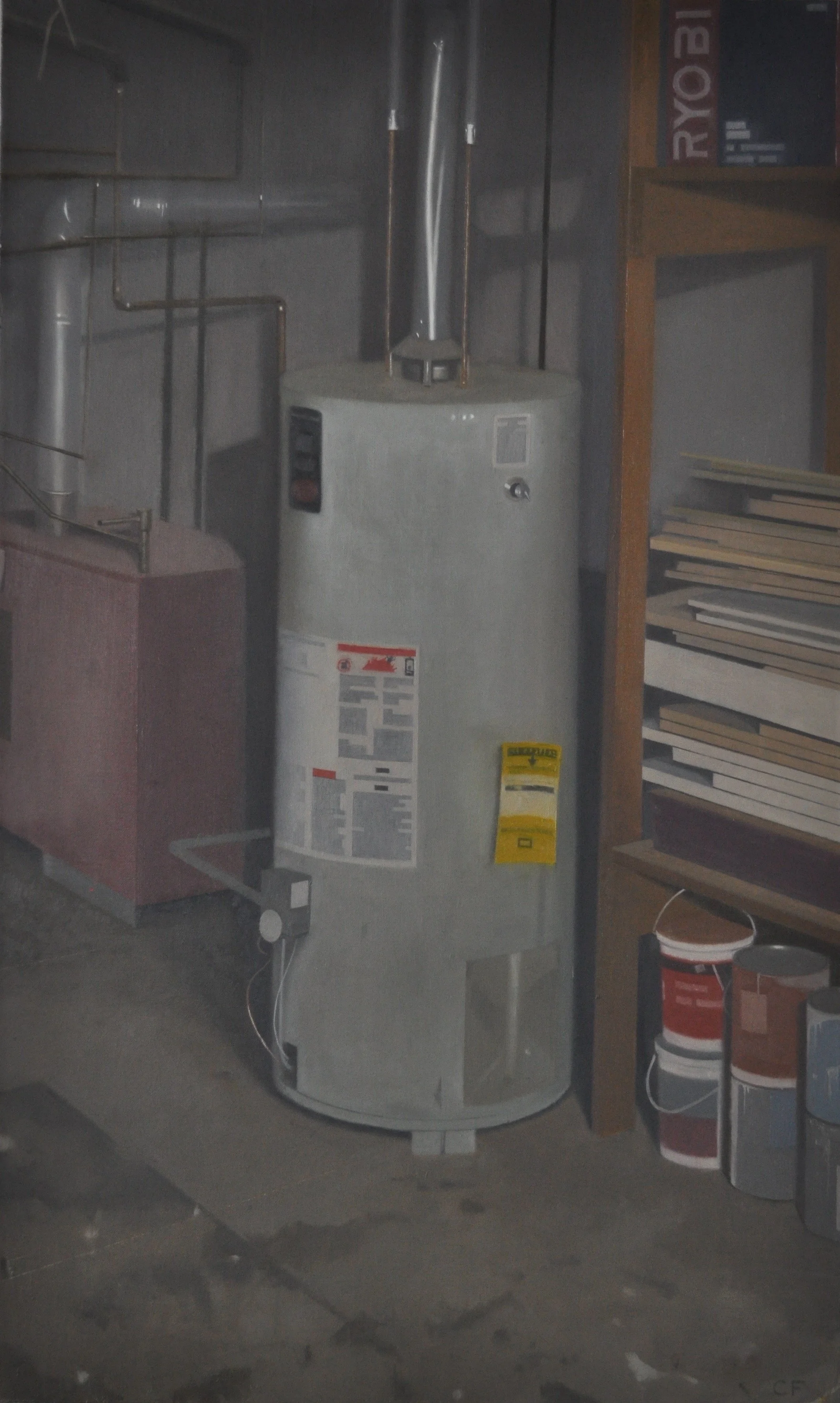 Water Heater, 2013, 24 x 40”