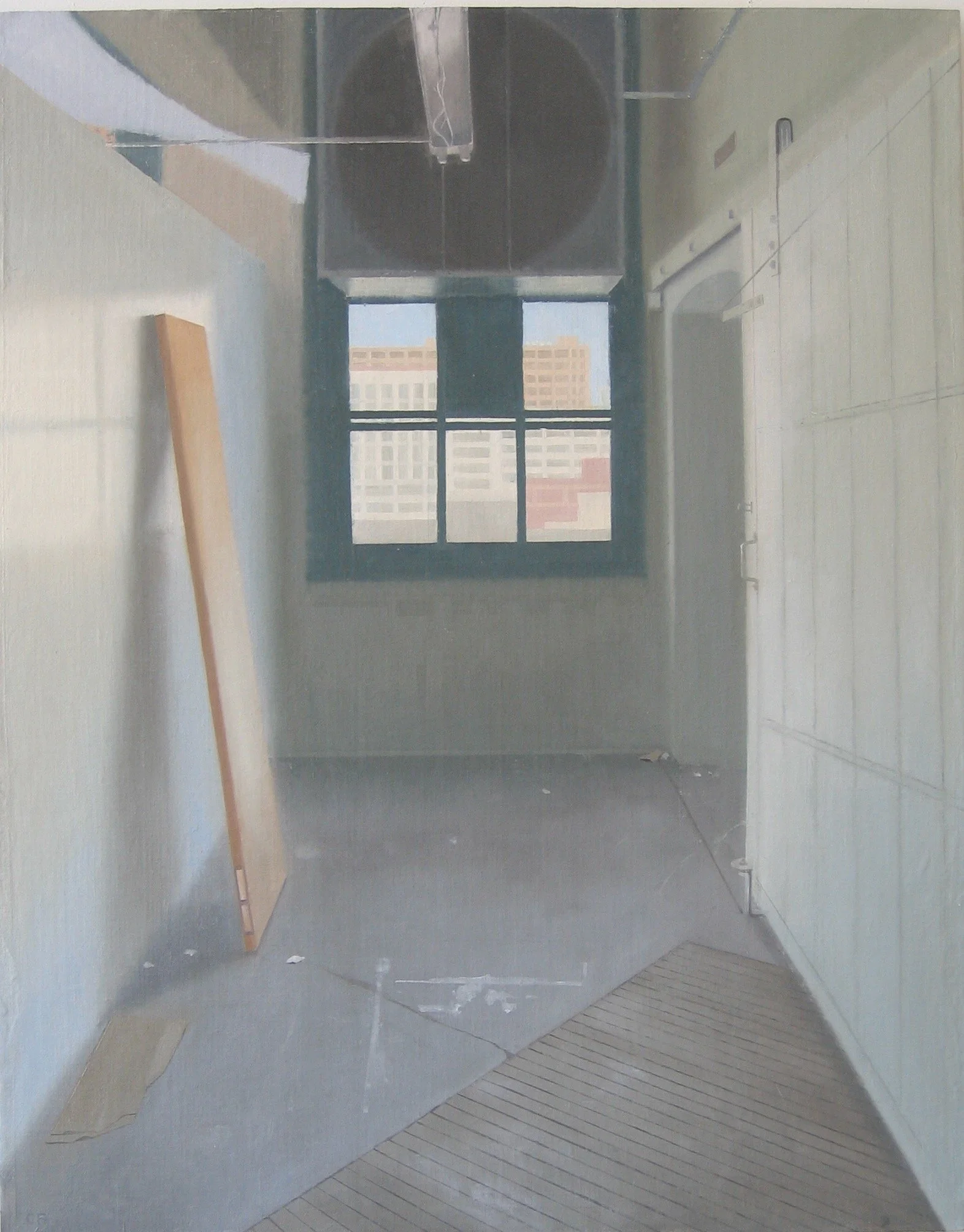 Window and Industrial Fan, 2006, 30 x 48”
