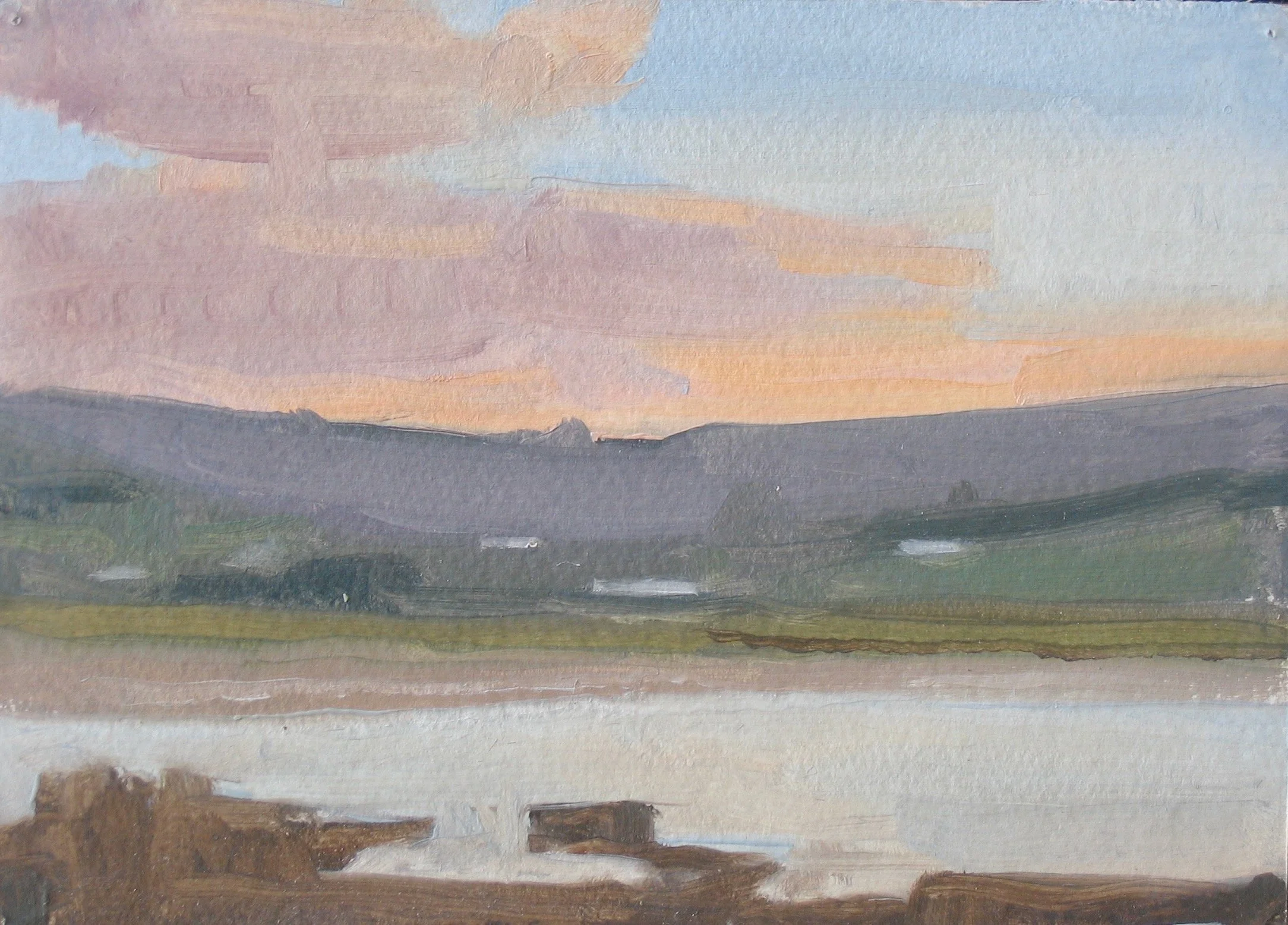 Towards Ballycastle, 2005, 6 x 8”