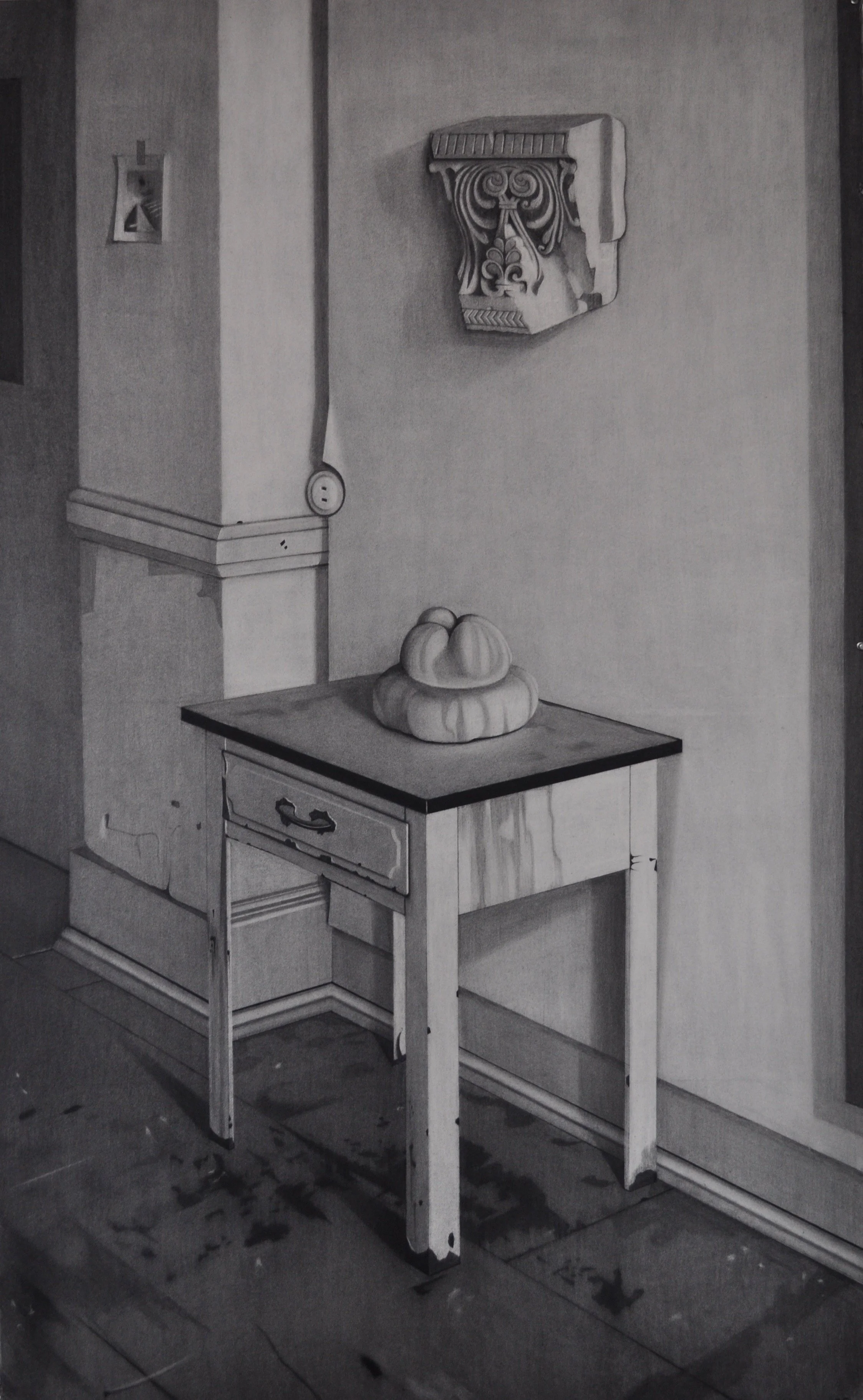 Squash and Architectural Fragment, 2012, 42 x 70”