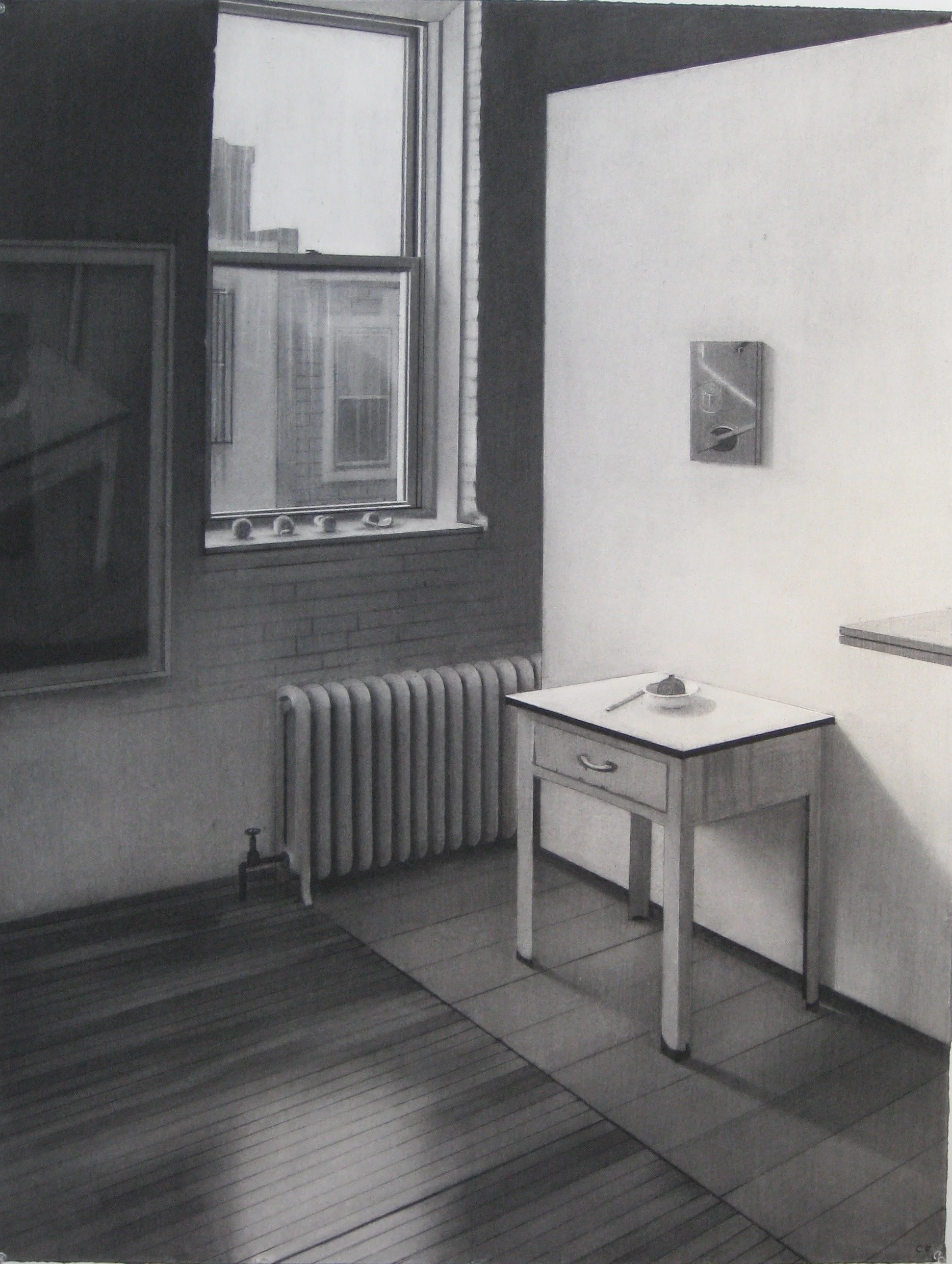 Studio Interior, 2007, 38 x 50”