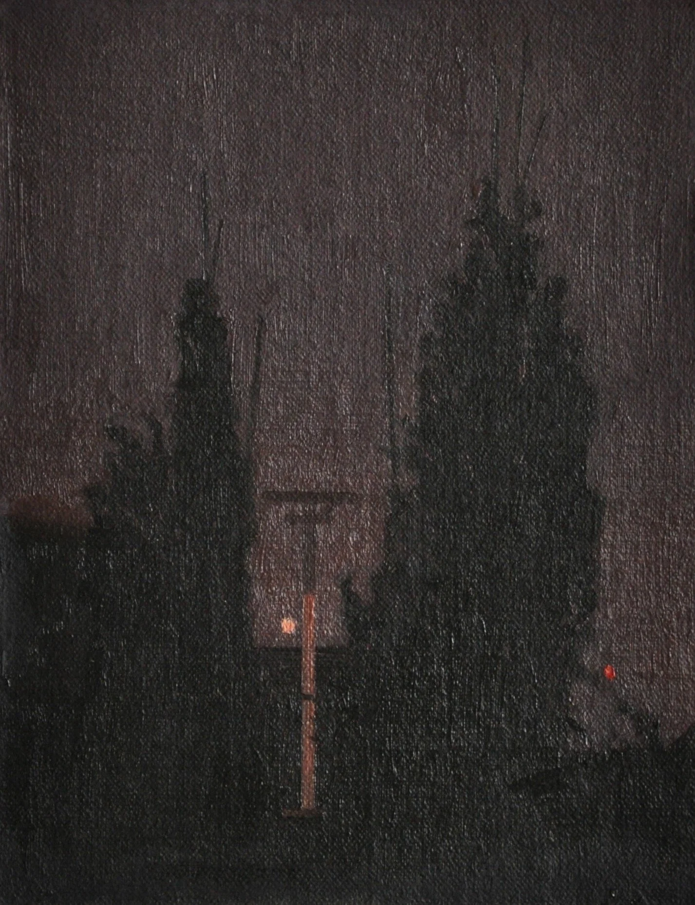 Two Pine Trees (Night), 2013