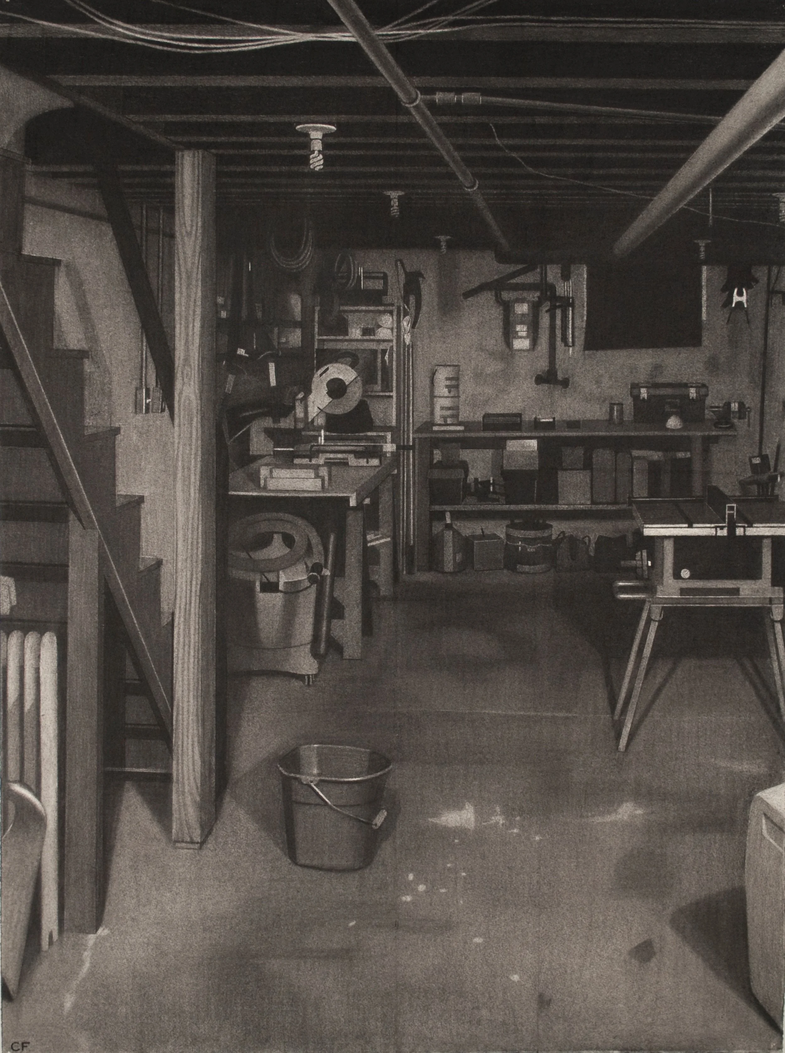 Basement (NE View), 2011, 29 x 39”