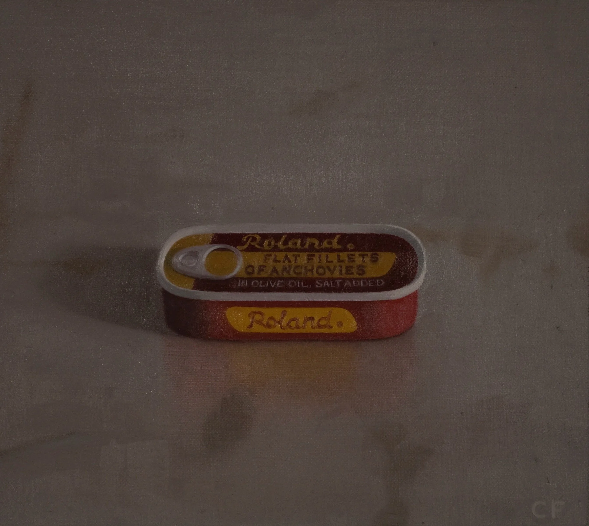 Tin of Anchovies, 2011, 8 x 9”