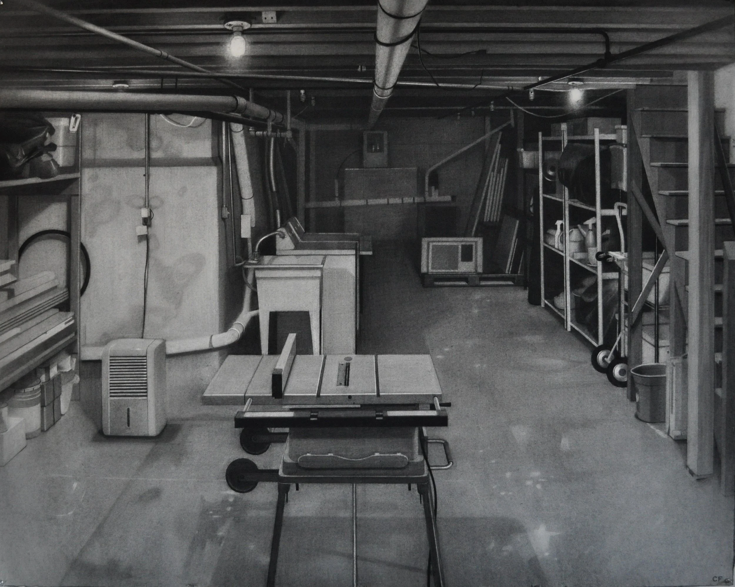 Basement (West View), 2010, 40 x 50”