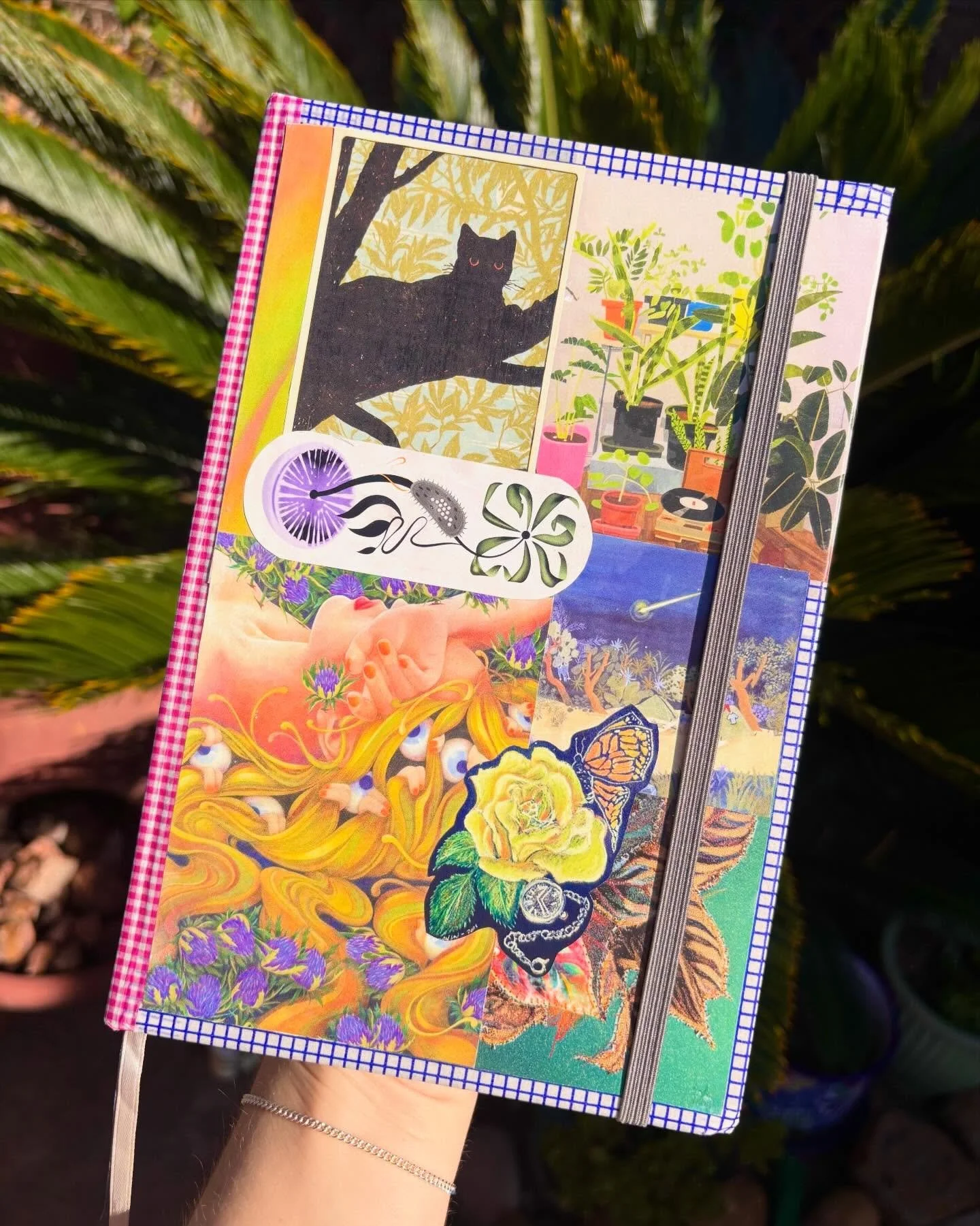 one of my goals for the new year is to level up my journaling game, so I transformed this boring old grey notebook into a gorgeous one of a kind bullet journal using the power of collage! starting it off with February of course bc January doesn&rsquo