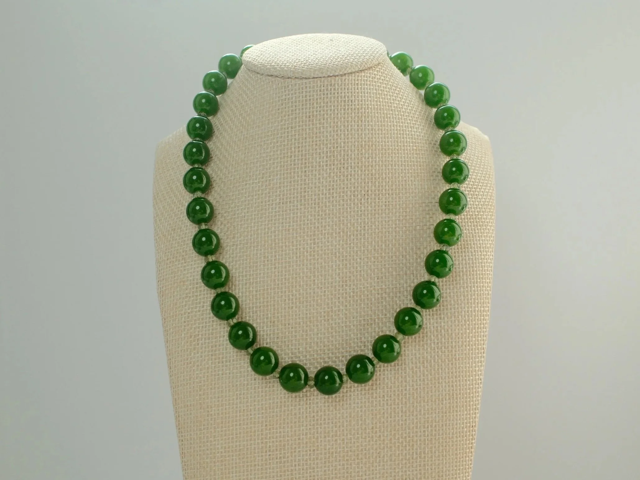 Green Jade & Apatite Necklace