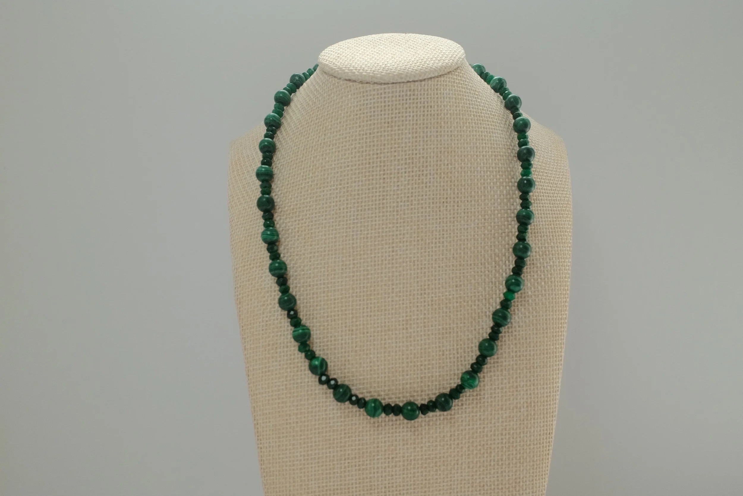Malachite & Green Jade Necklace