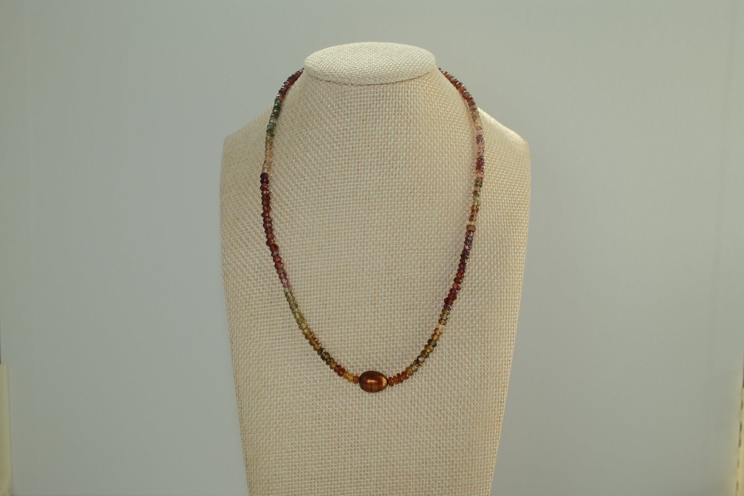 Tundra Sapphire and Pearl Necklace
