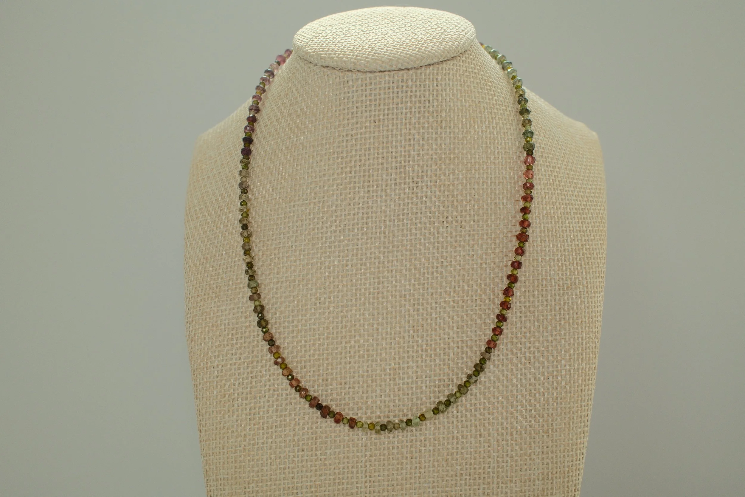 Tundra Sapphire & Olive Zircon Necklace