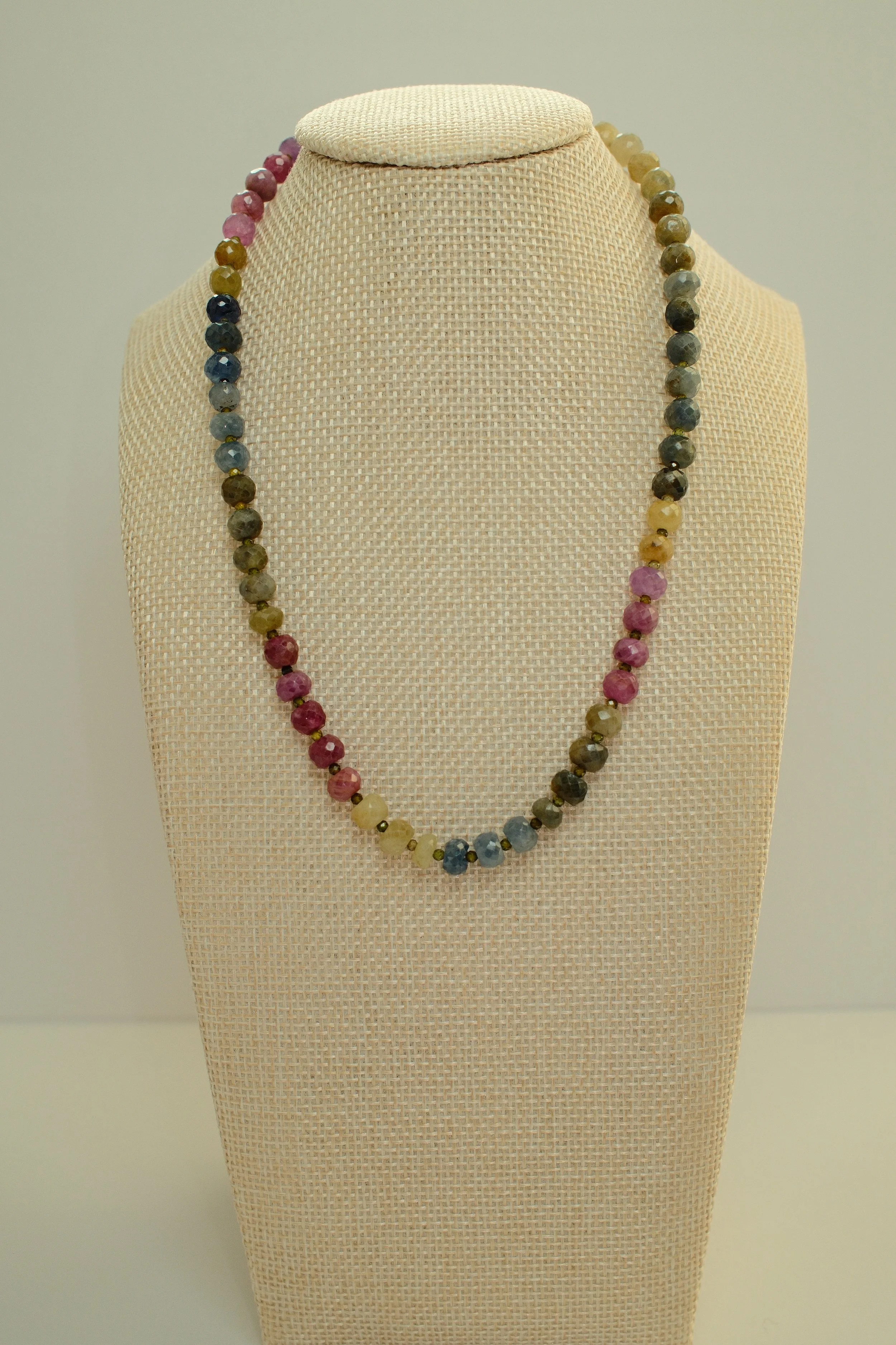 Sapphire and Zircon Necklace