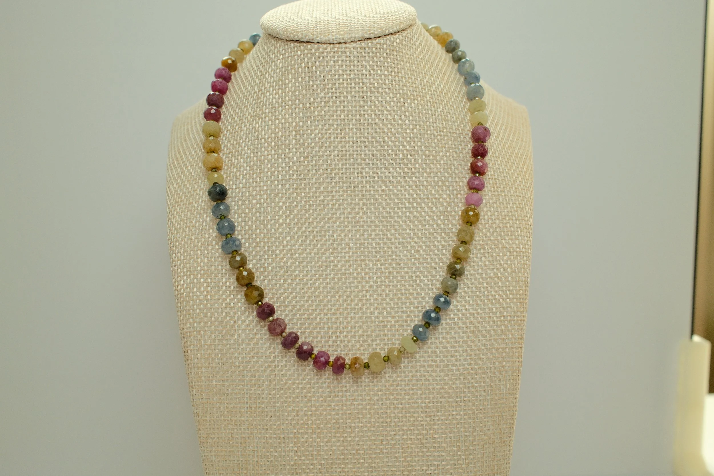 Sapphire and Zircon Necklace