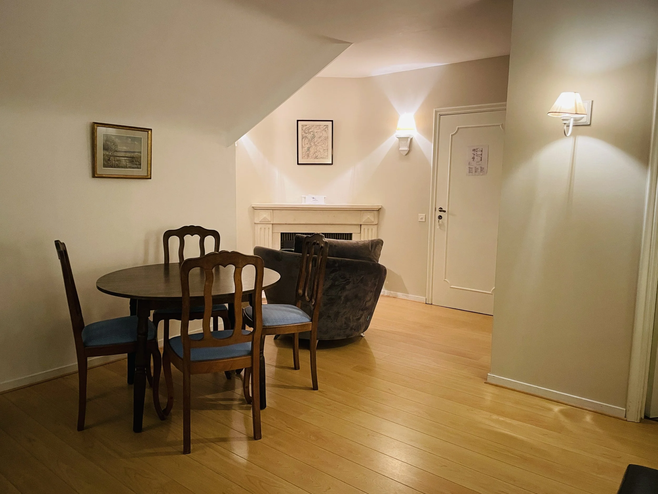 La cheminée de la kingroom