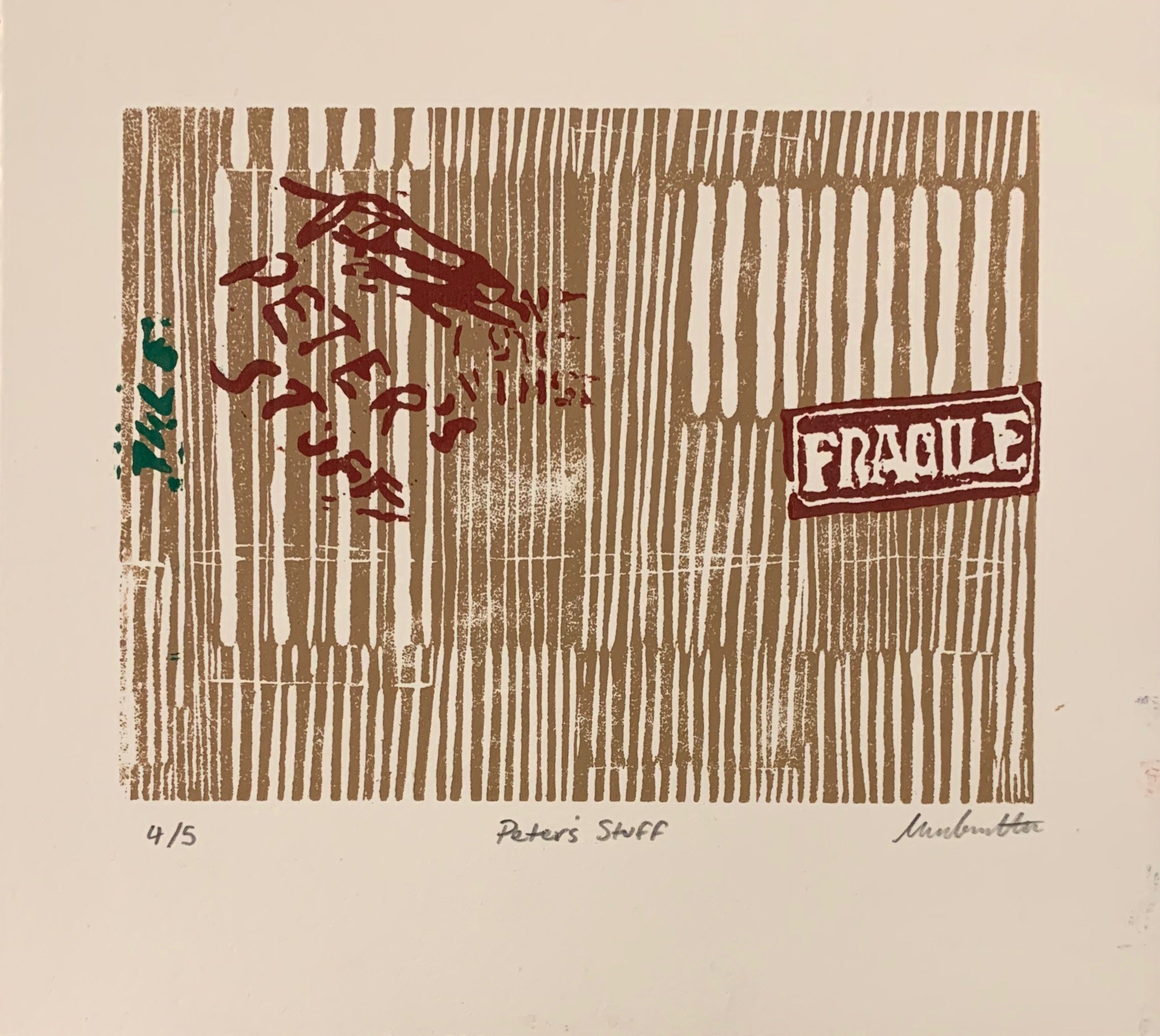 Peter's Stuff
2022
woodblock print
Series of 5