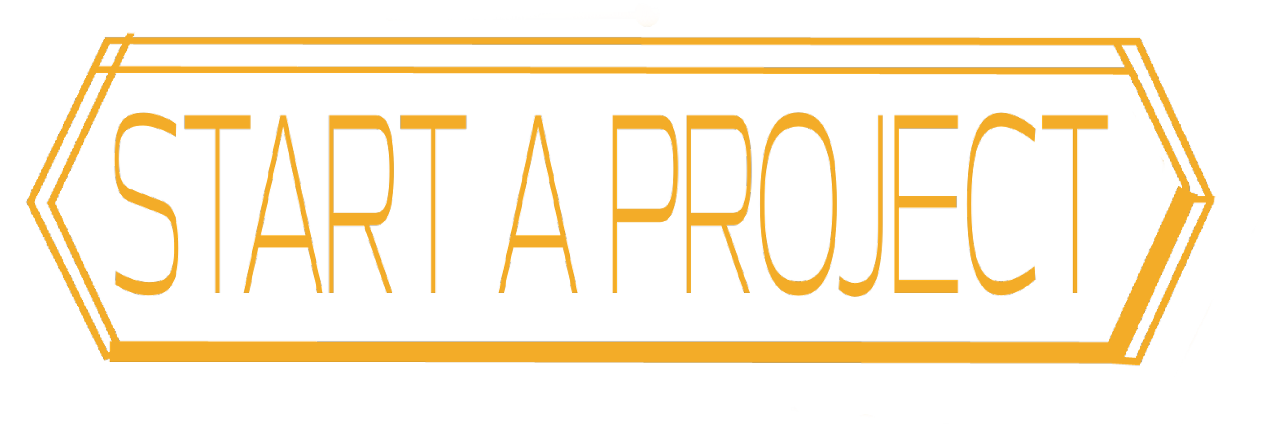 Neon-style sign reading 'Start a Project' in orange letters on a black background.