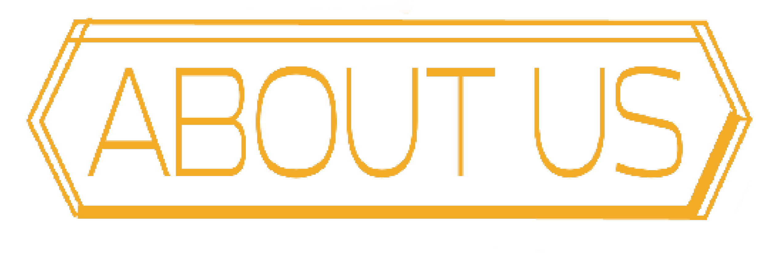 Digital neon-style sign spelling out "AROUND" in orange, outlined with a polygon border, on a black background.
