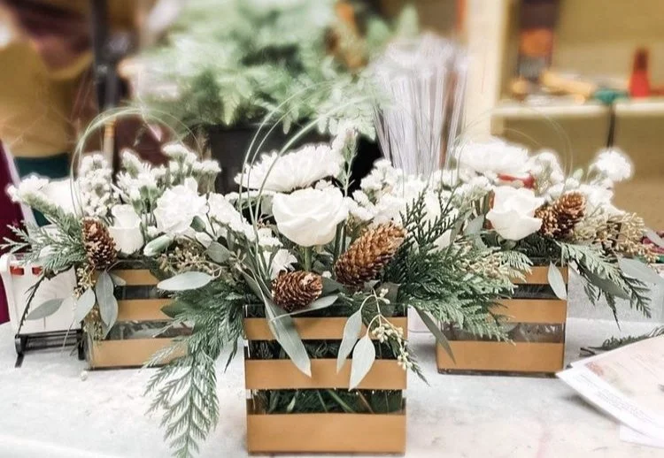 Christmas Dinner Center pieces