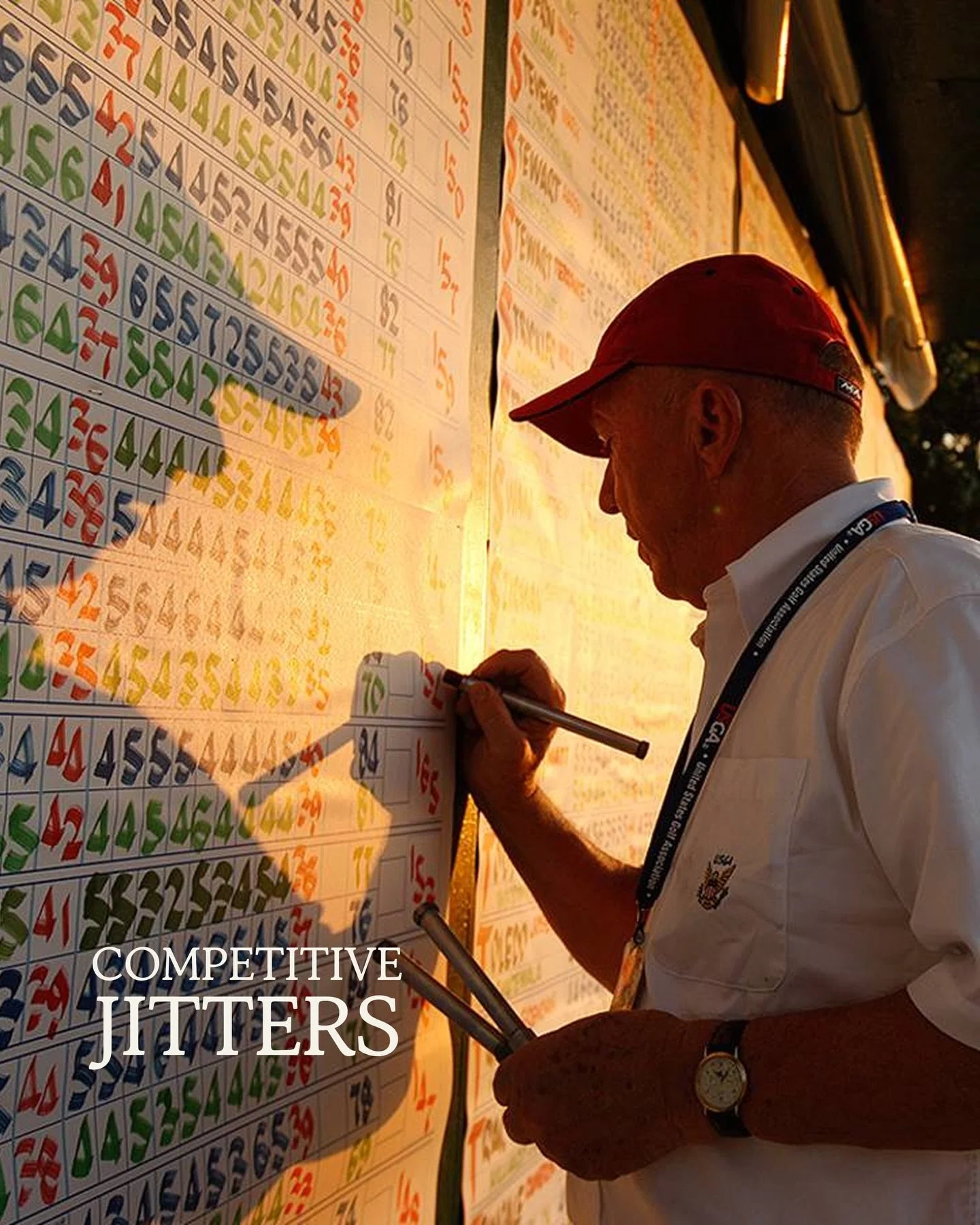 Real nerves from real amateurs.

Photo of the king of golf calligraphy, Mark Passey. (Courtesy of the @usga)