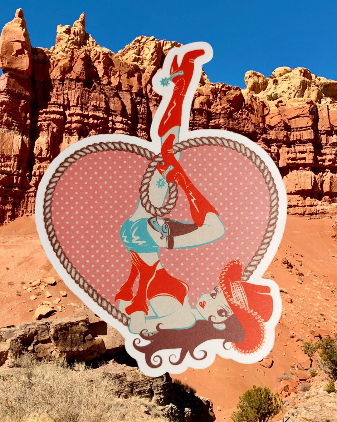 Cowgirl Sticker