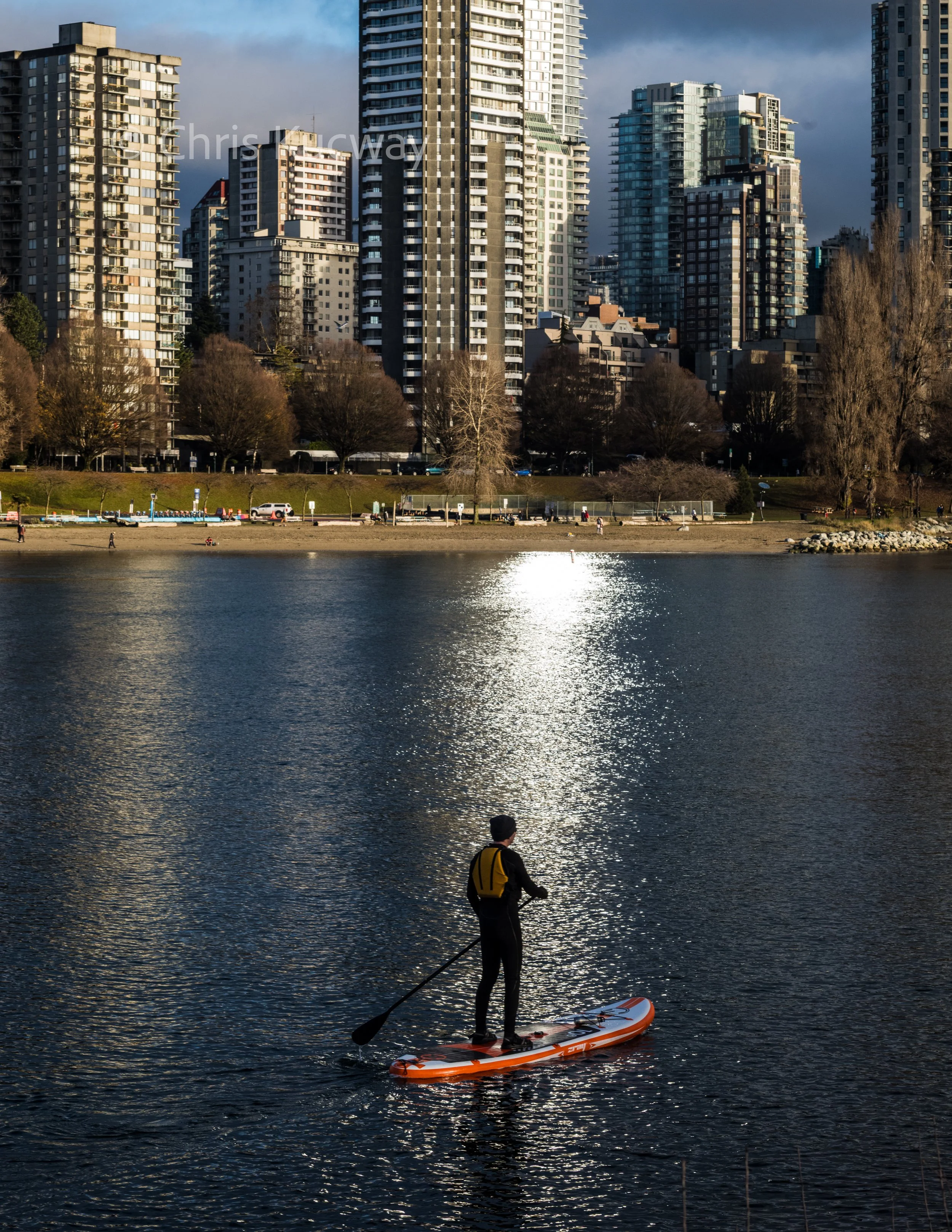 Paddling to work