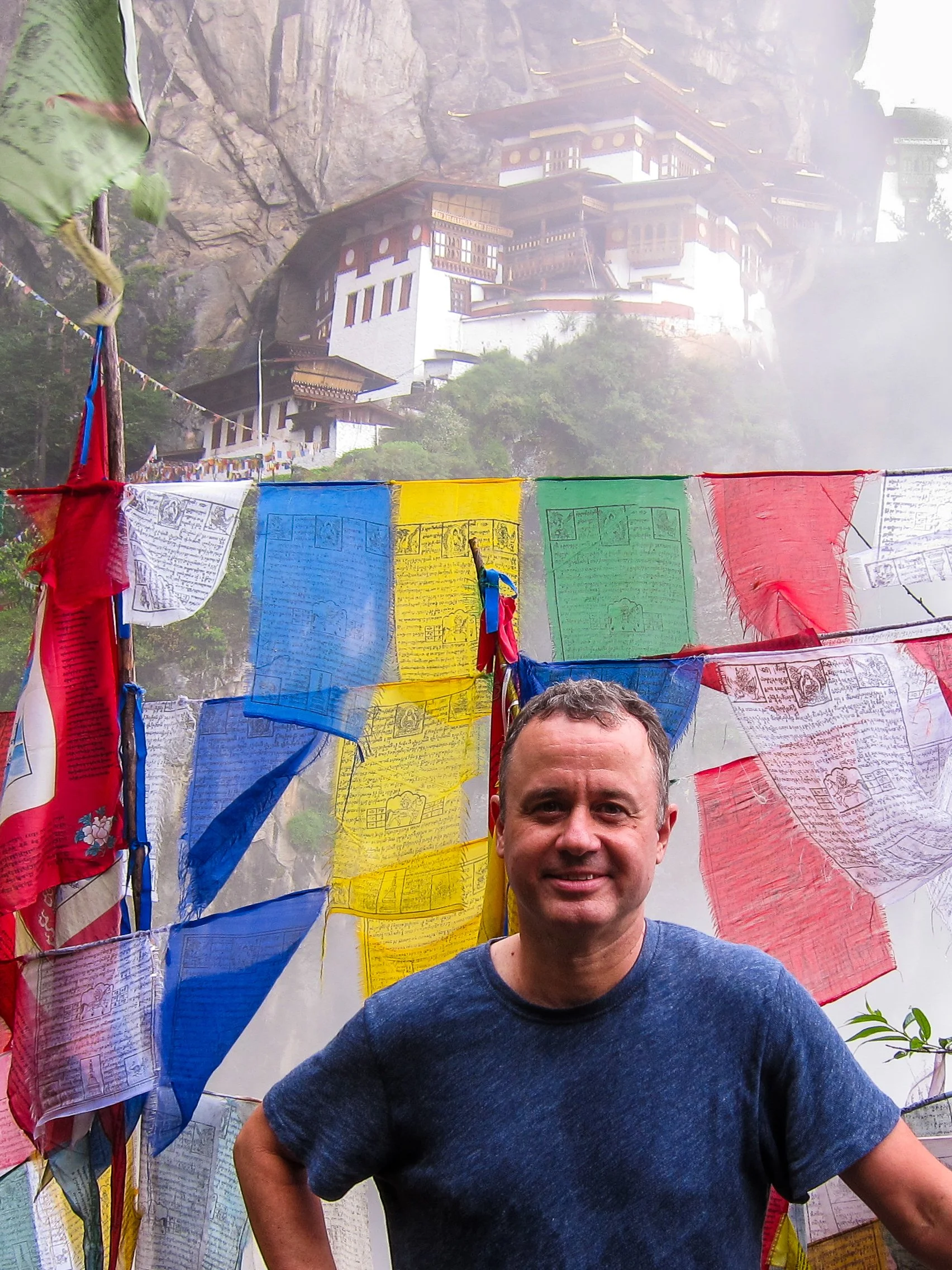 High up in the clouds at Tiger's Nest monastery in Bhutan.