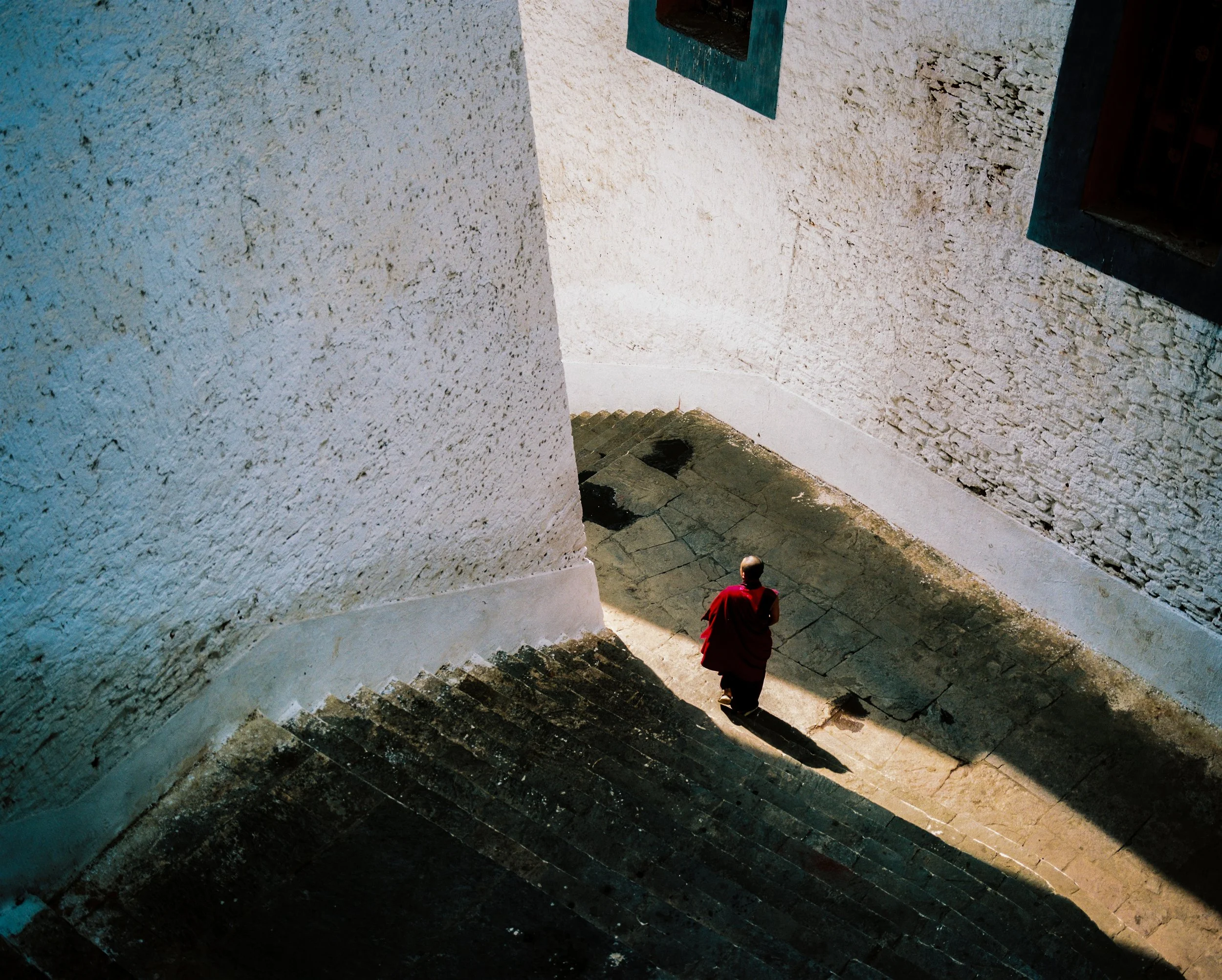 Late in the day, Punakha Dzong