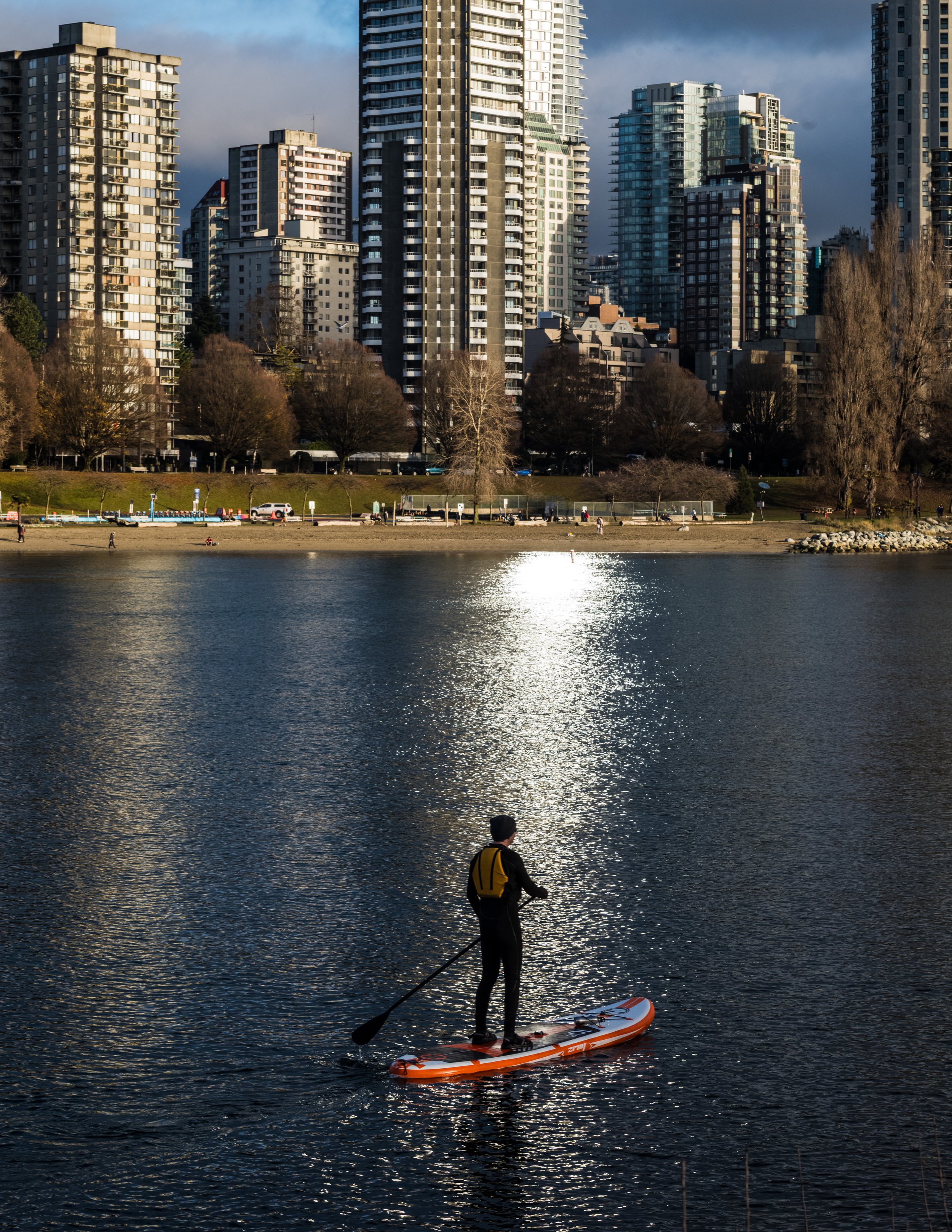 Paddling to work