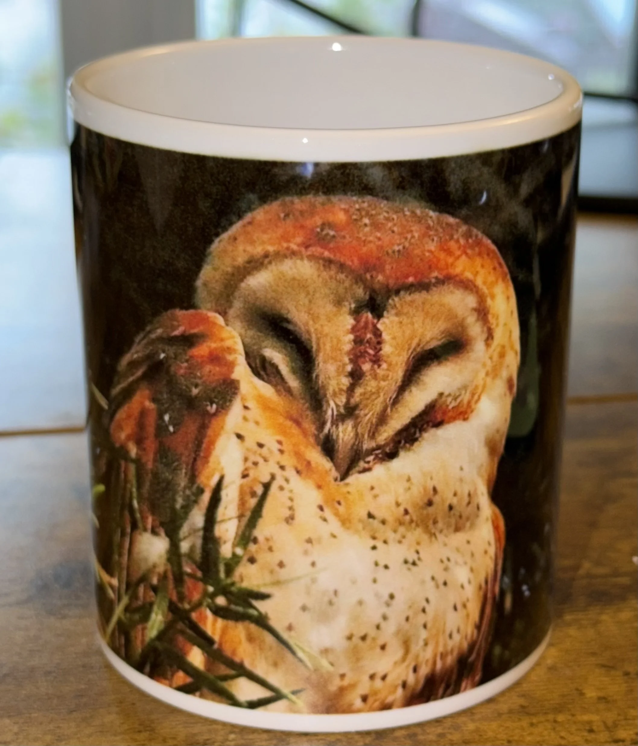 Golden Barn Owl Mug