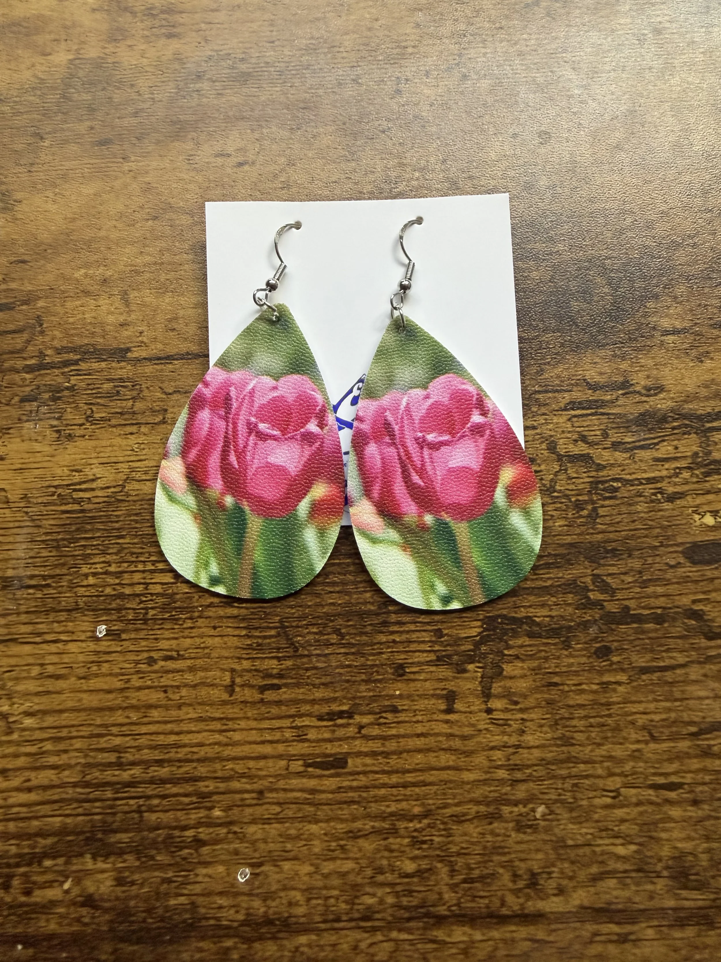 Pink Tulip Delight Earrings