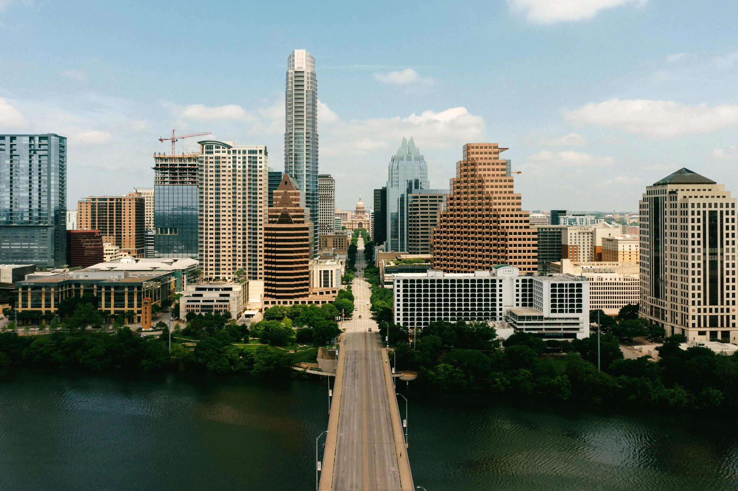 Ariel view of Downtown Austin, Texas