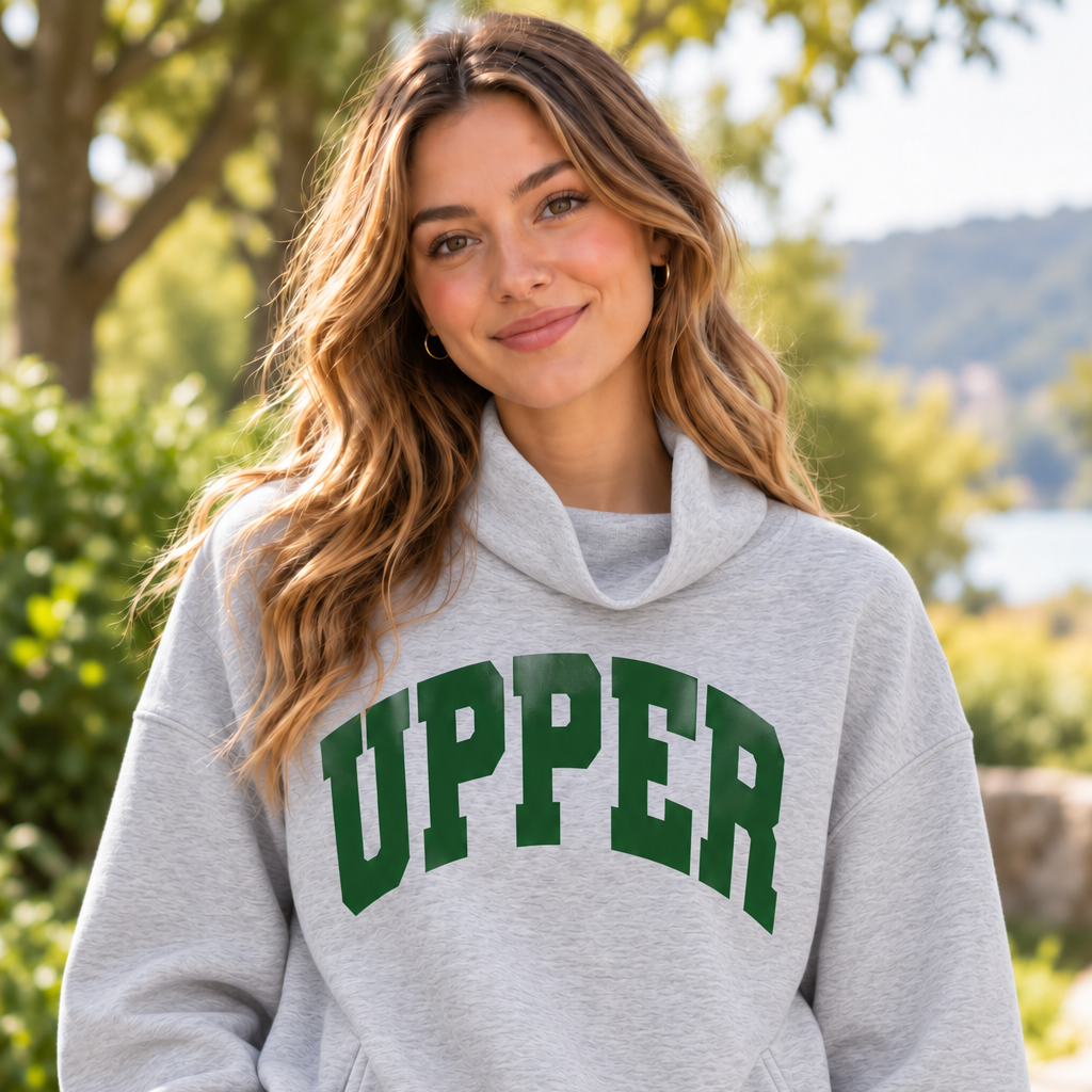 Upper Varsity Mock Neck Sweatshirt