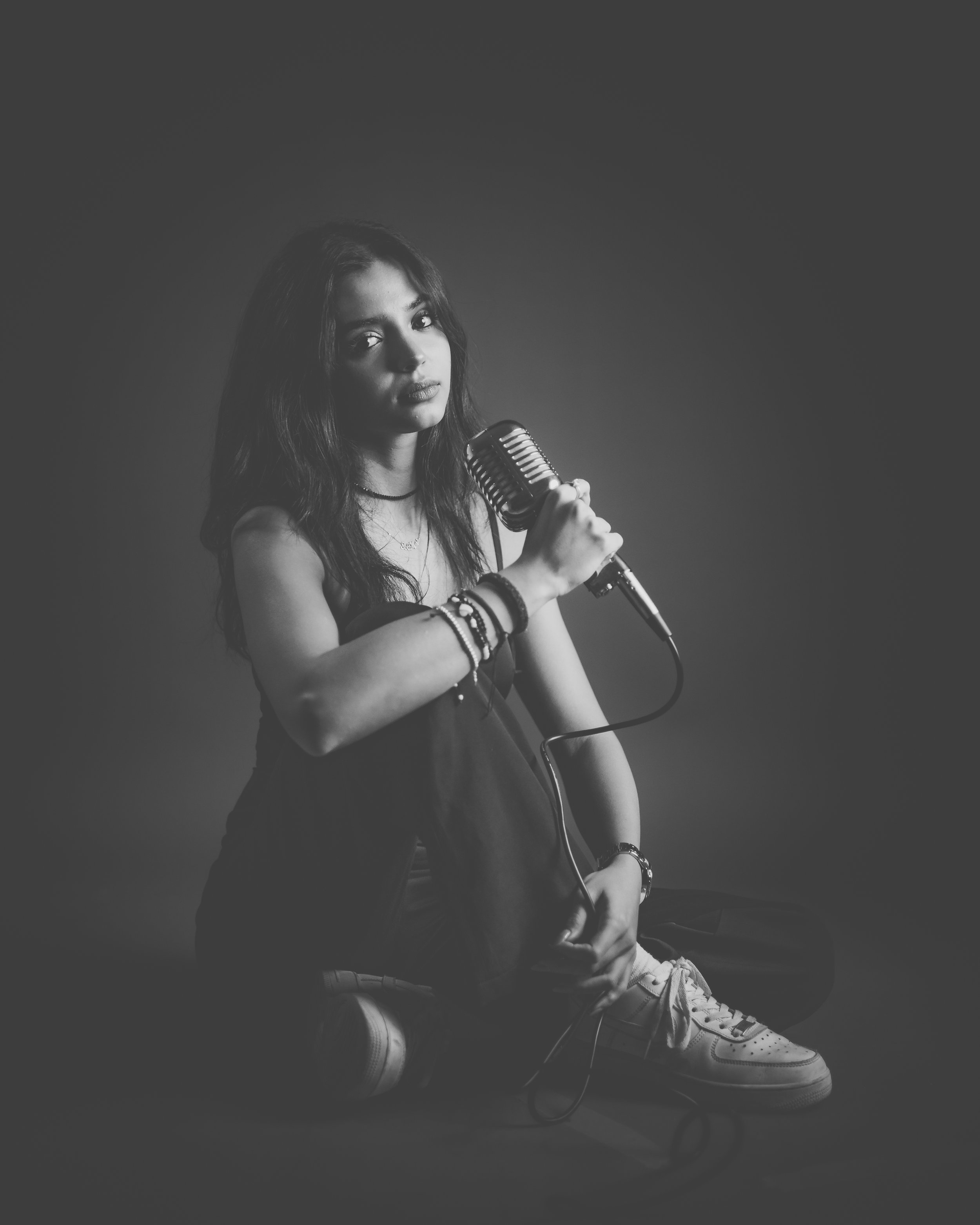 Artist portrait photography studio session by Darkside Studios