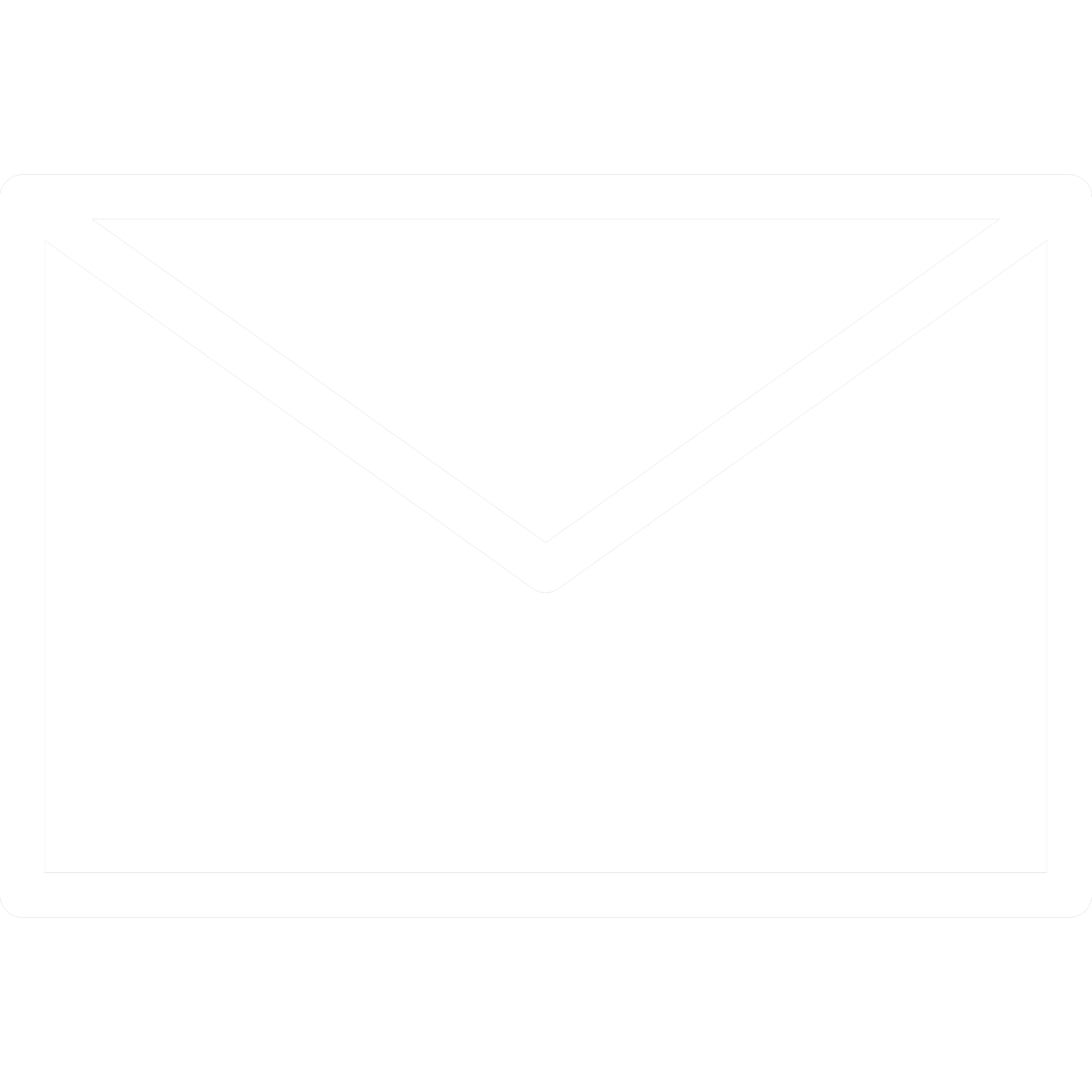 Black envelope icon with white border