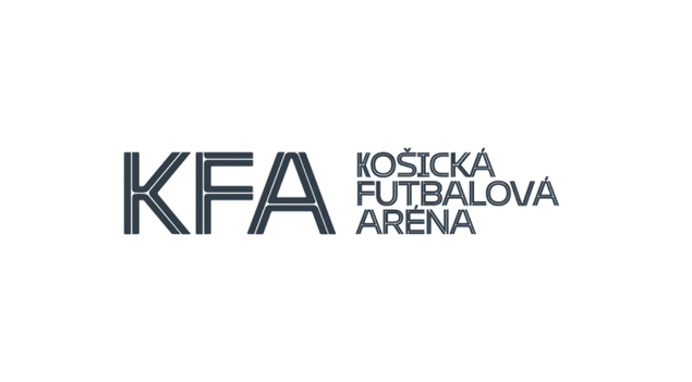 Logo of KOŠICKÁ FUTBALOVÁ ARENA with the initials KFA.