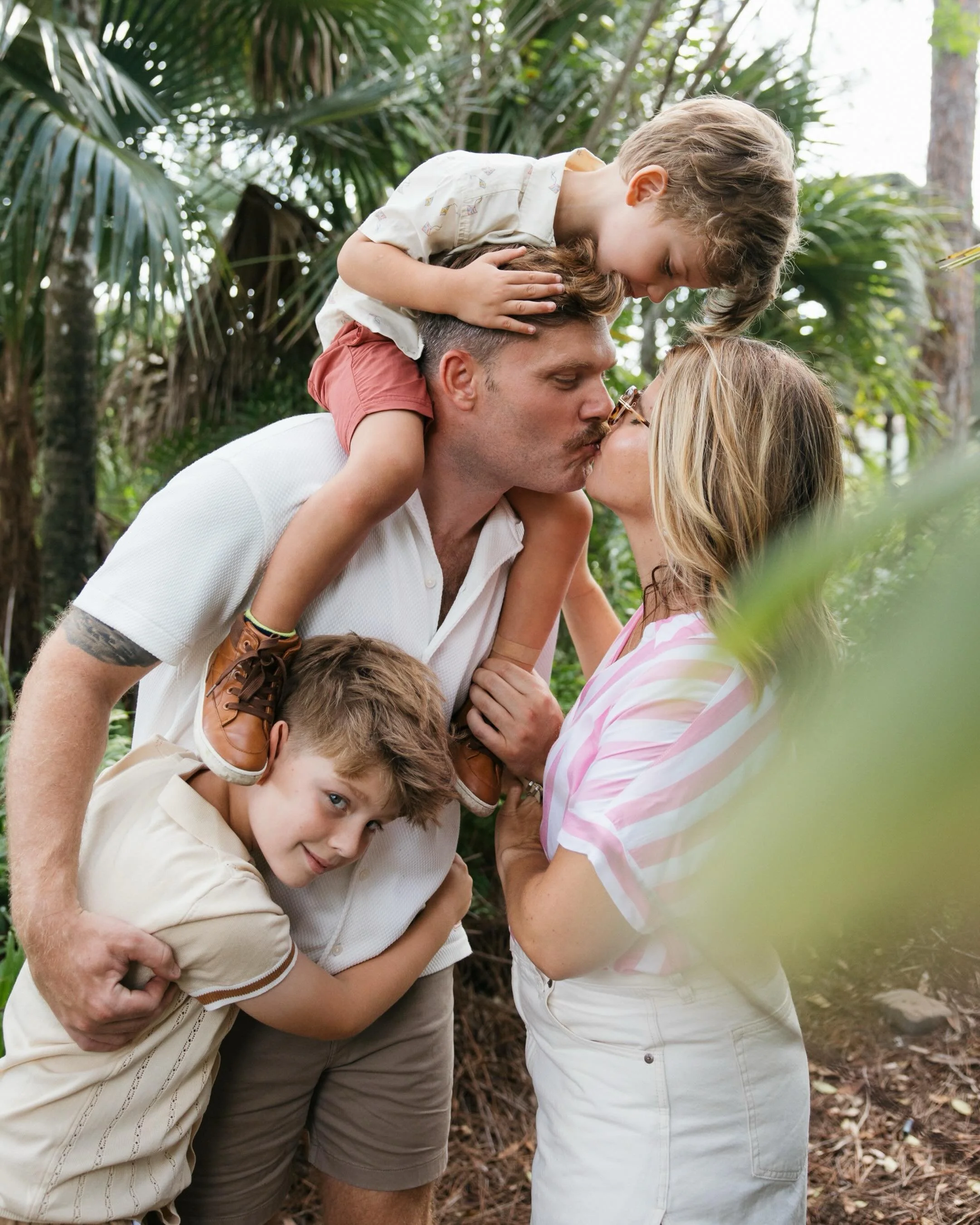 Some of my favorite sessions happen right at home. 

No rushing out the door, no melting in the Florida heat, just your family being fully yourselves in the spaces your kids are growing up in. The giggles in the hallway, climbing into the treehouse b