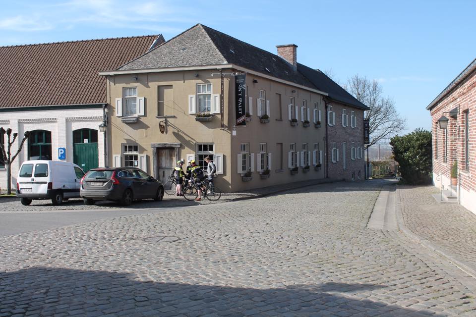 This is the beautiful village at the top of the climb.