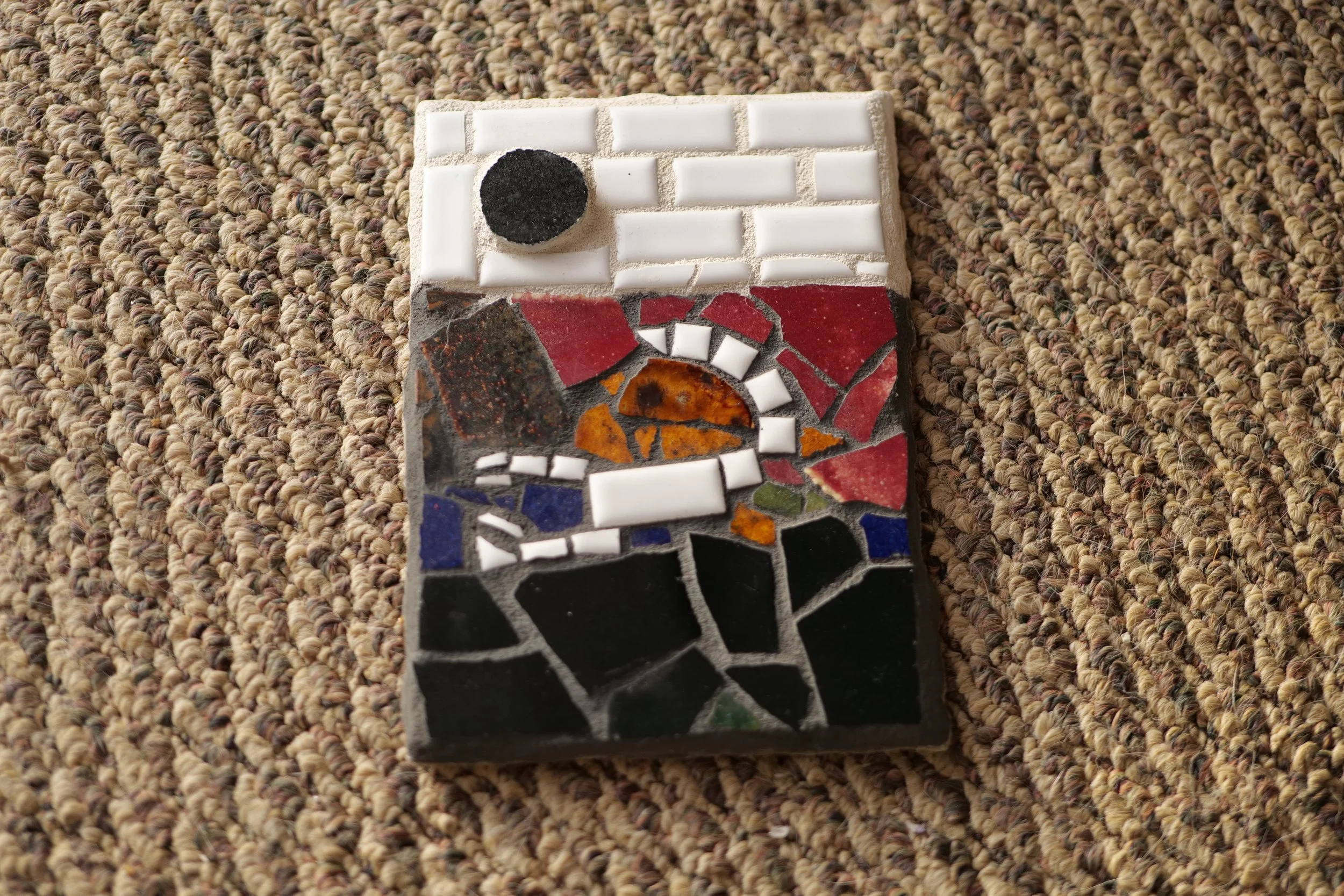 Full Moon Over Scorpion — Trencadís Mosaic Tile