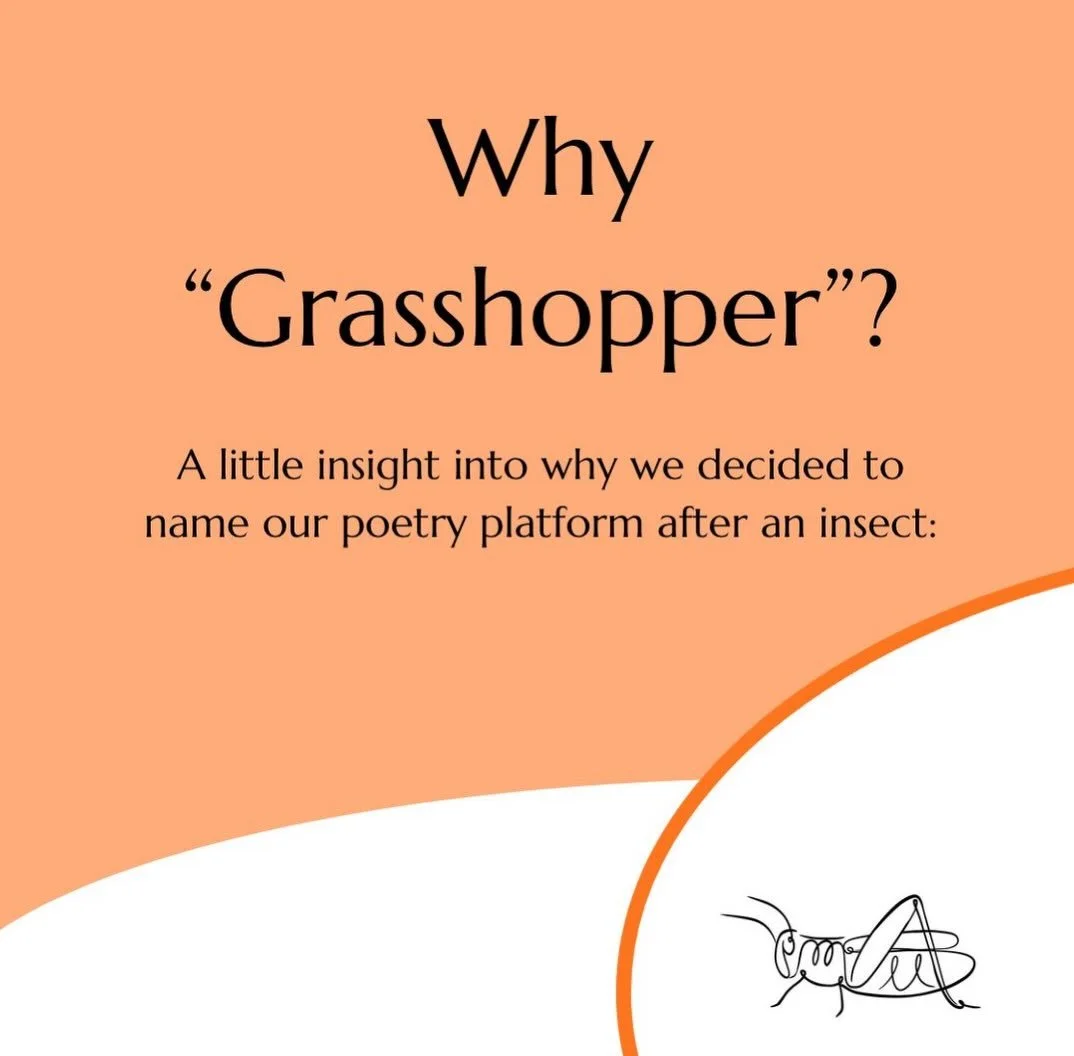 A little insight into why we decided to call our platform &ldquo;Grasshopper Poetry&rdquo;&hellip;
Submissions for poetry open on April 7, stay tuned! 

#poetry #poet #poems #publishing #writer
