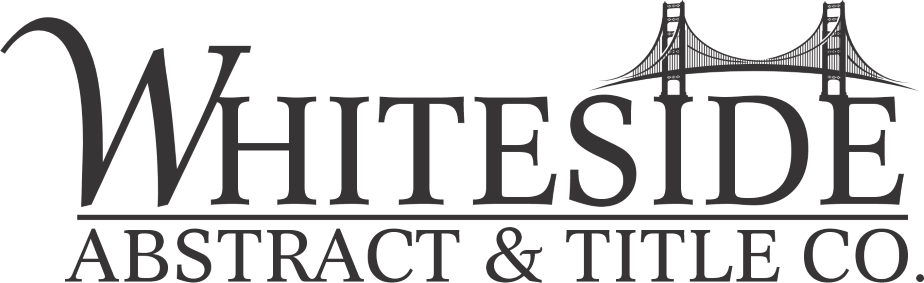 Logo for Whiteside Abstract & Title Co. with a bridge graphic