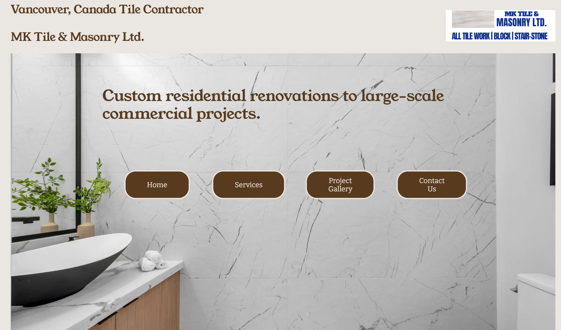 MK Tile &amp; Masonry Ltd.
