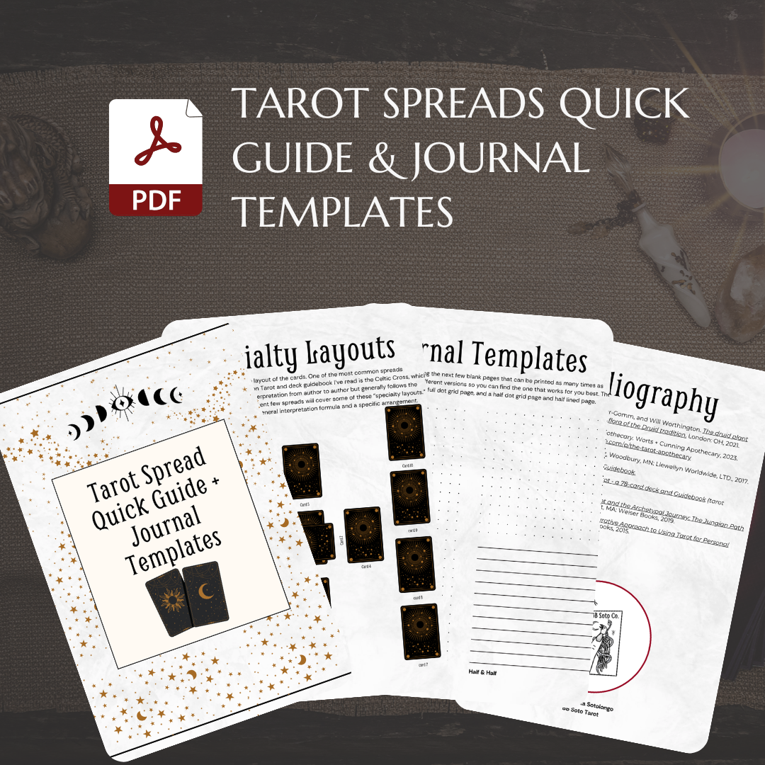 Tarot Spreads Quick Guide & Journal Templates