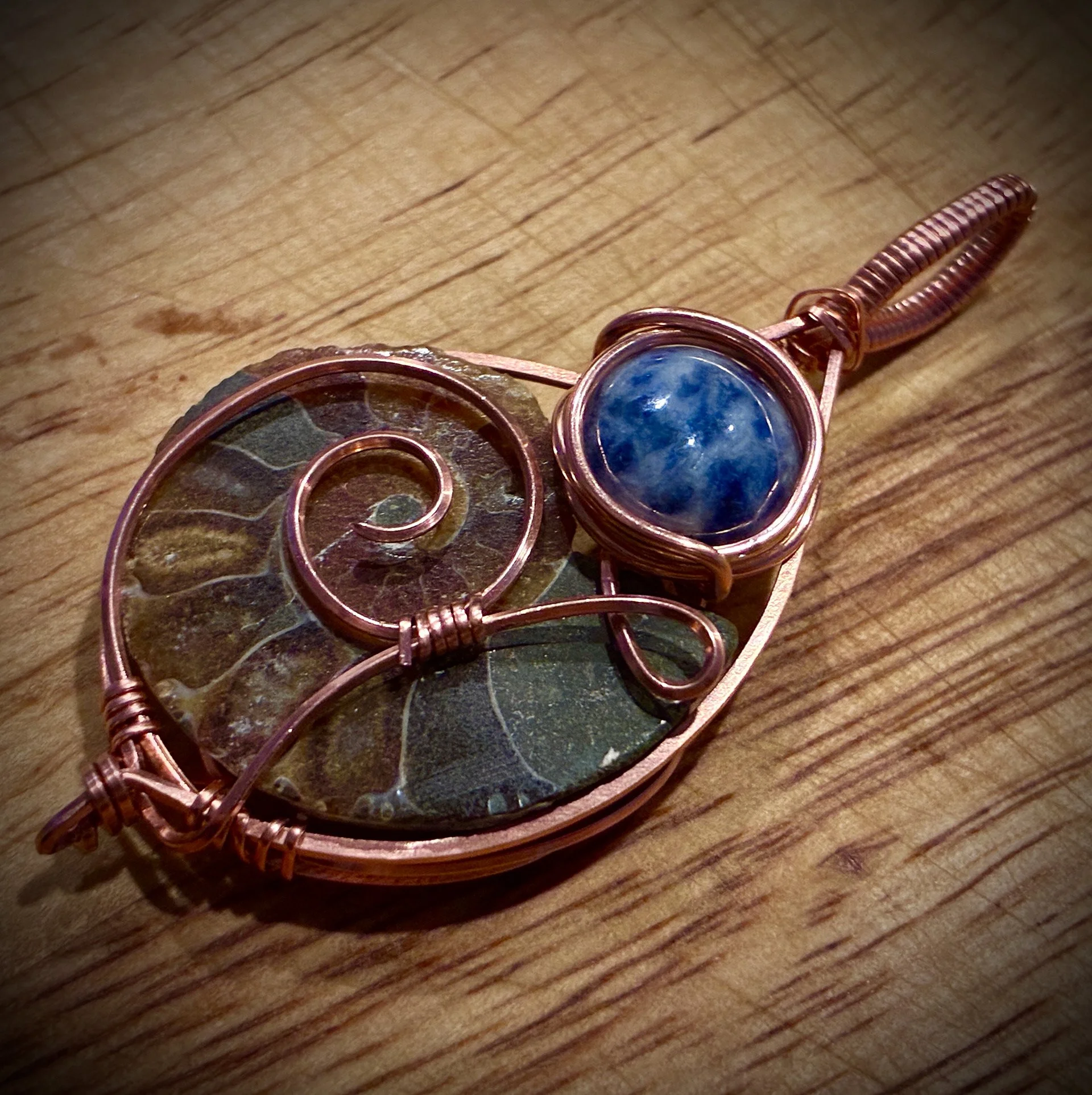 Madagascar ammonite, sodalite accent stone 2.jpg