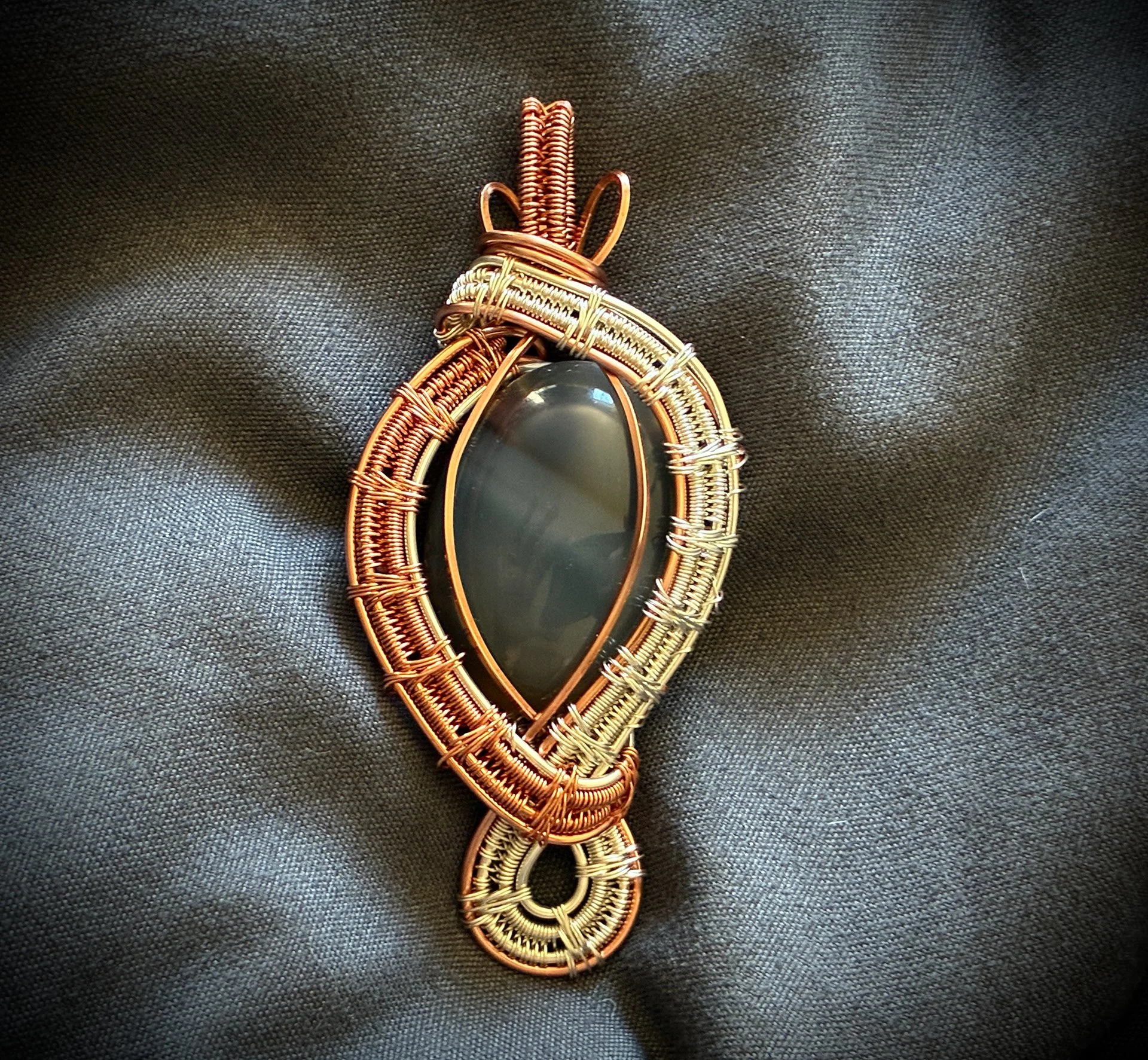 Banded agate, bare copper, silver filled wire 2.jpg