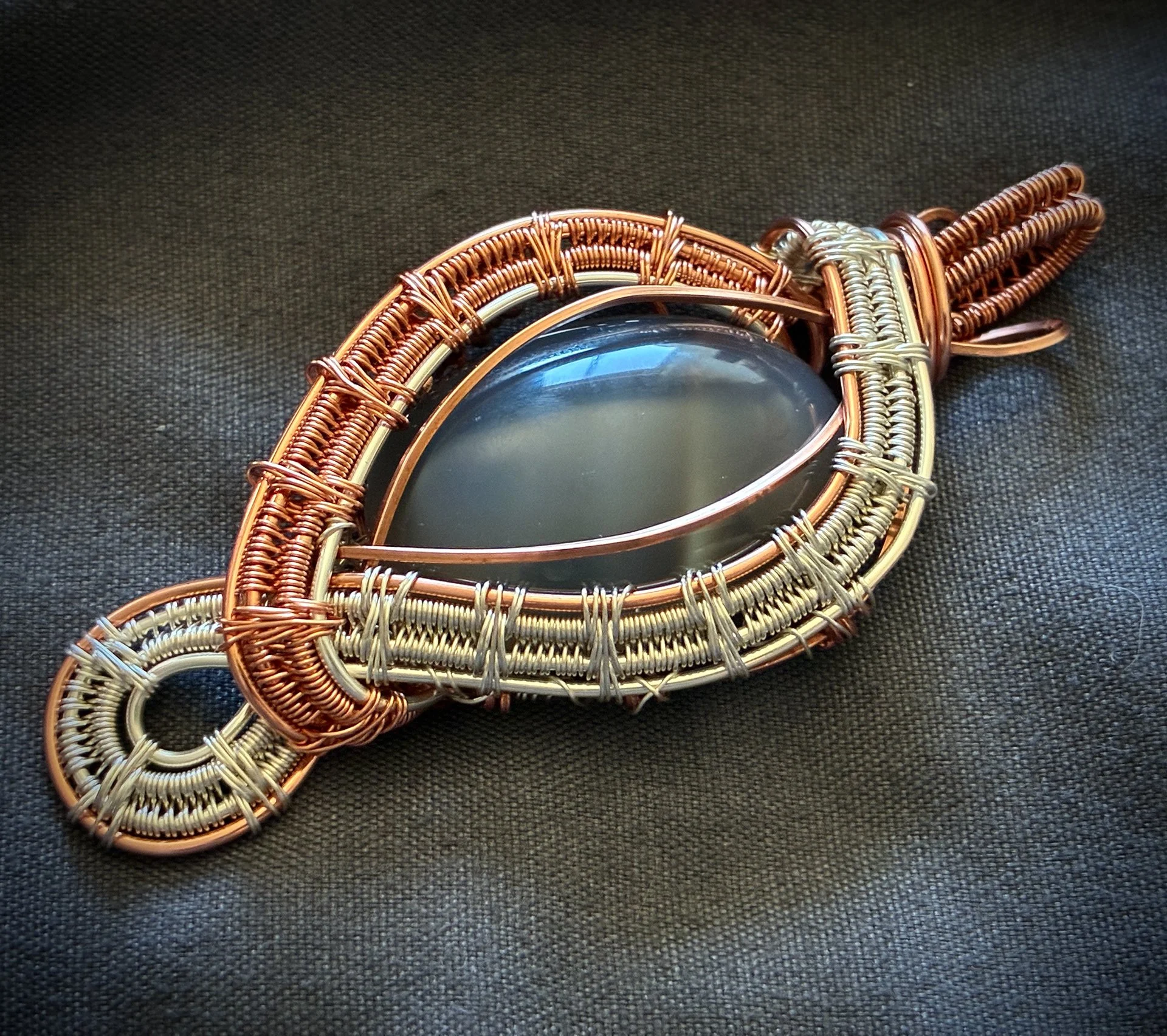 Banded agate, bare copper, silver filled wire 1.jpg